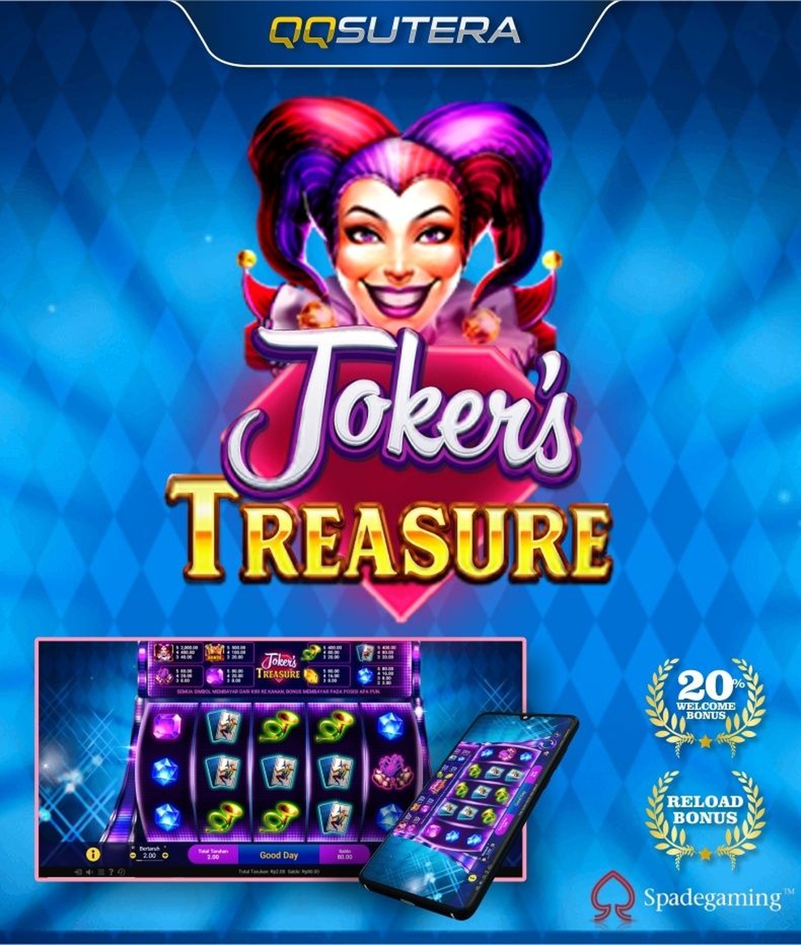 Joker's Treasure Online Slot Demo Game by Spade Gaming