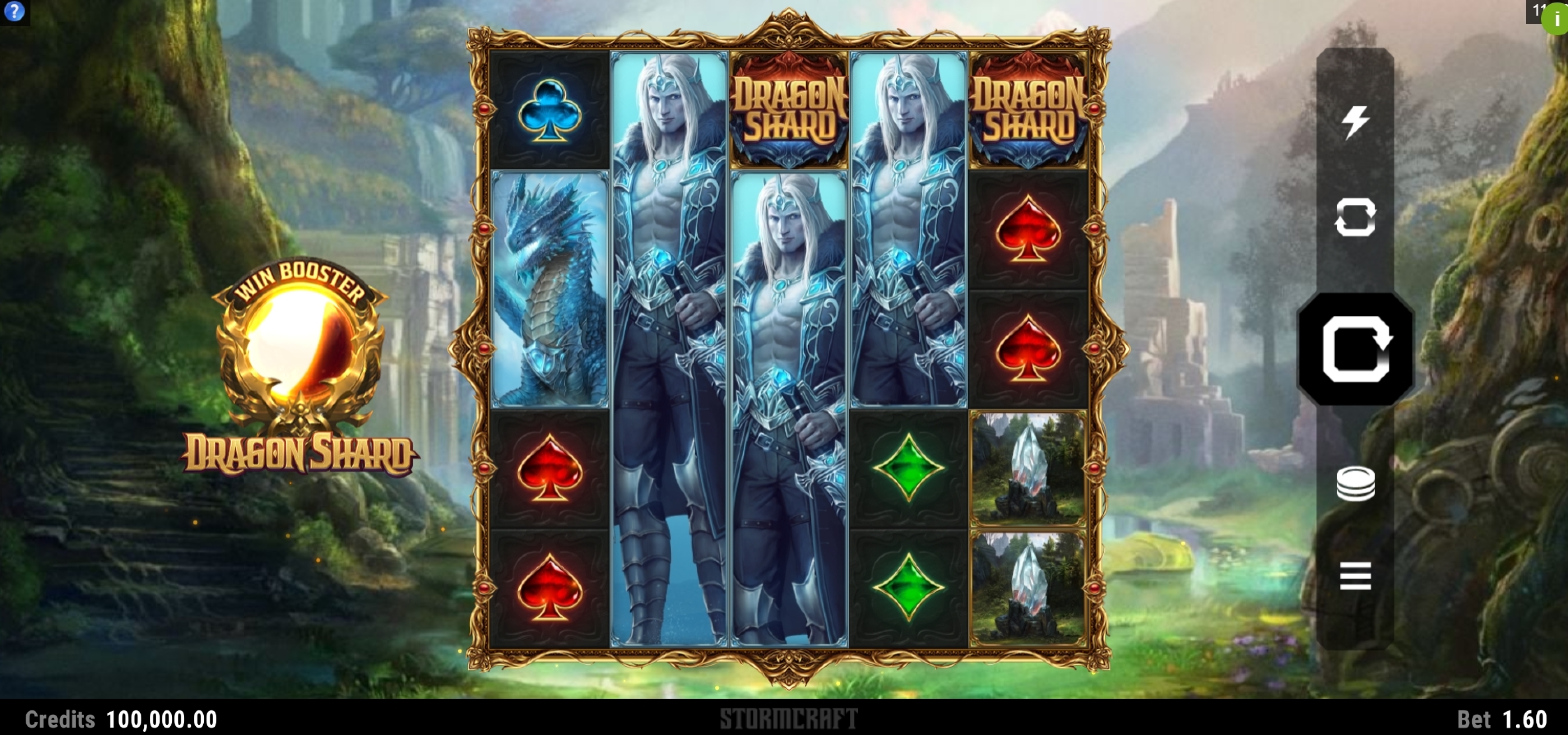 Reels in Dragon Shard Slot Game by Stormcraft Studios