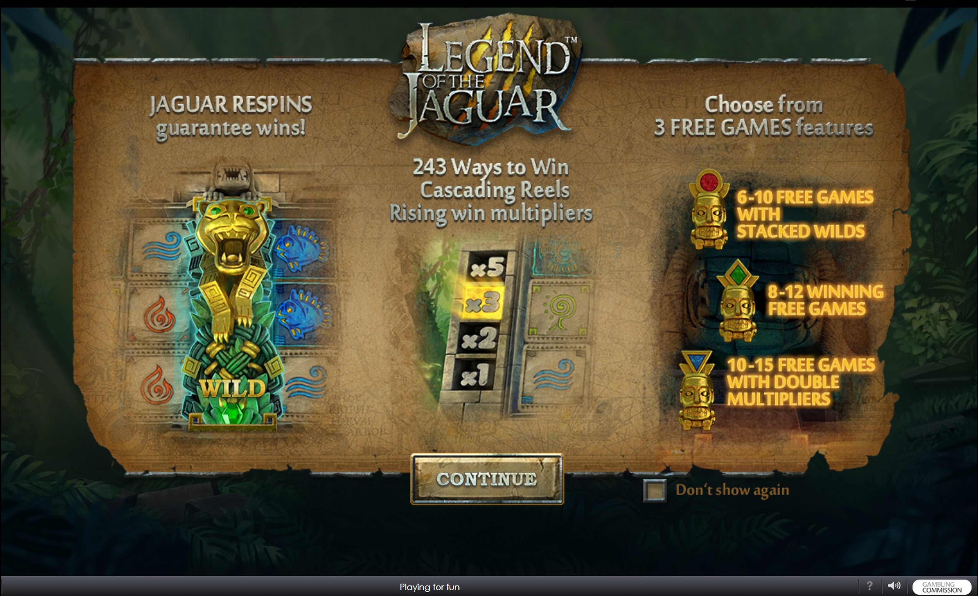 Play Legend of the Jaguar Free Casino Slot Game by SUNfox Games