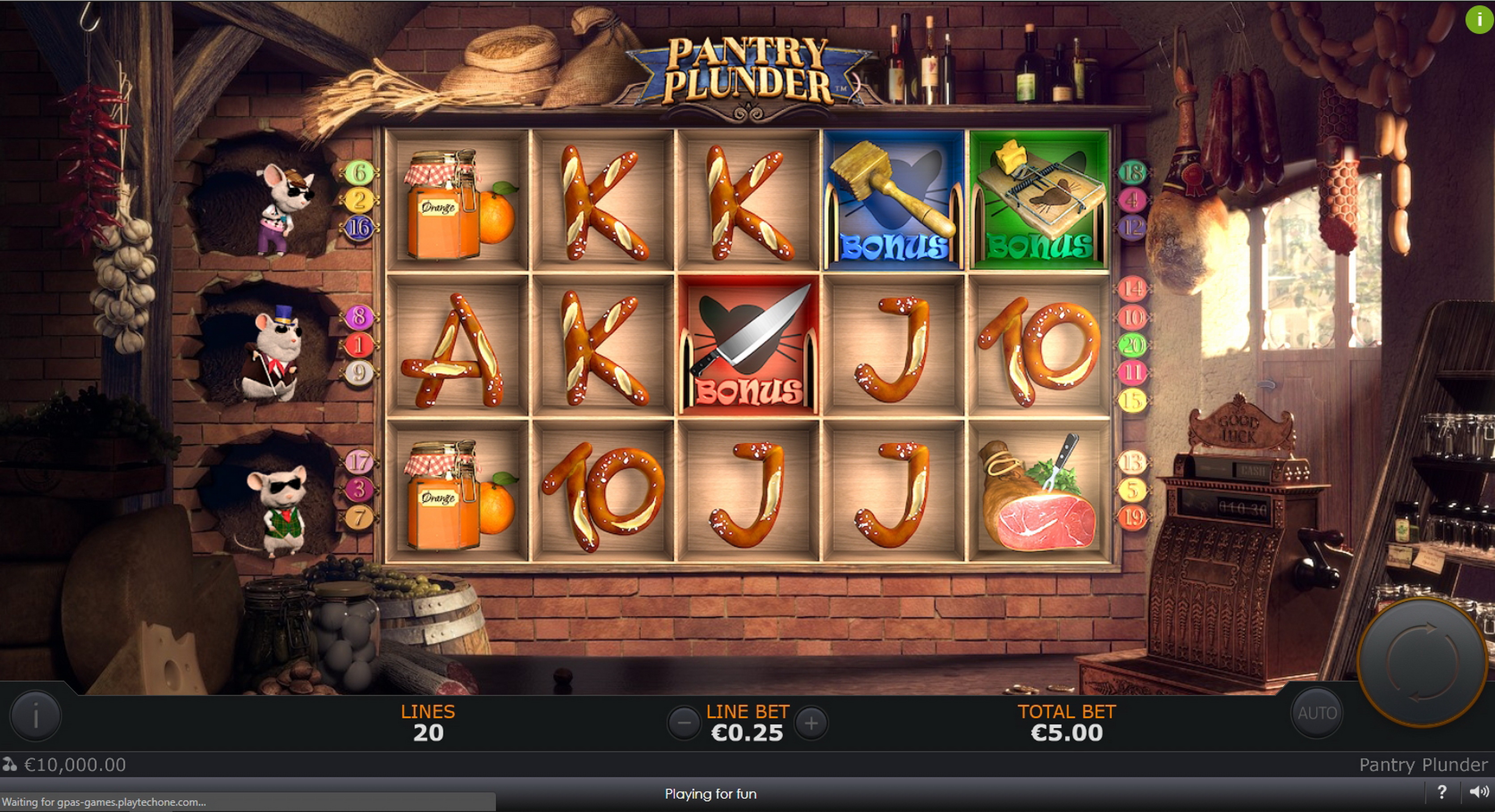 Reels in Pantry Plunder Slot Game by SUNfox Games