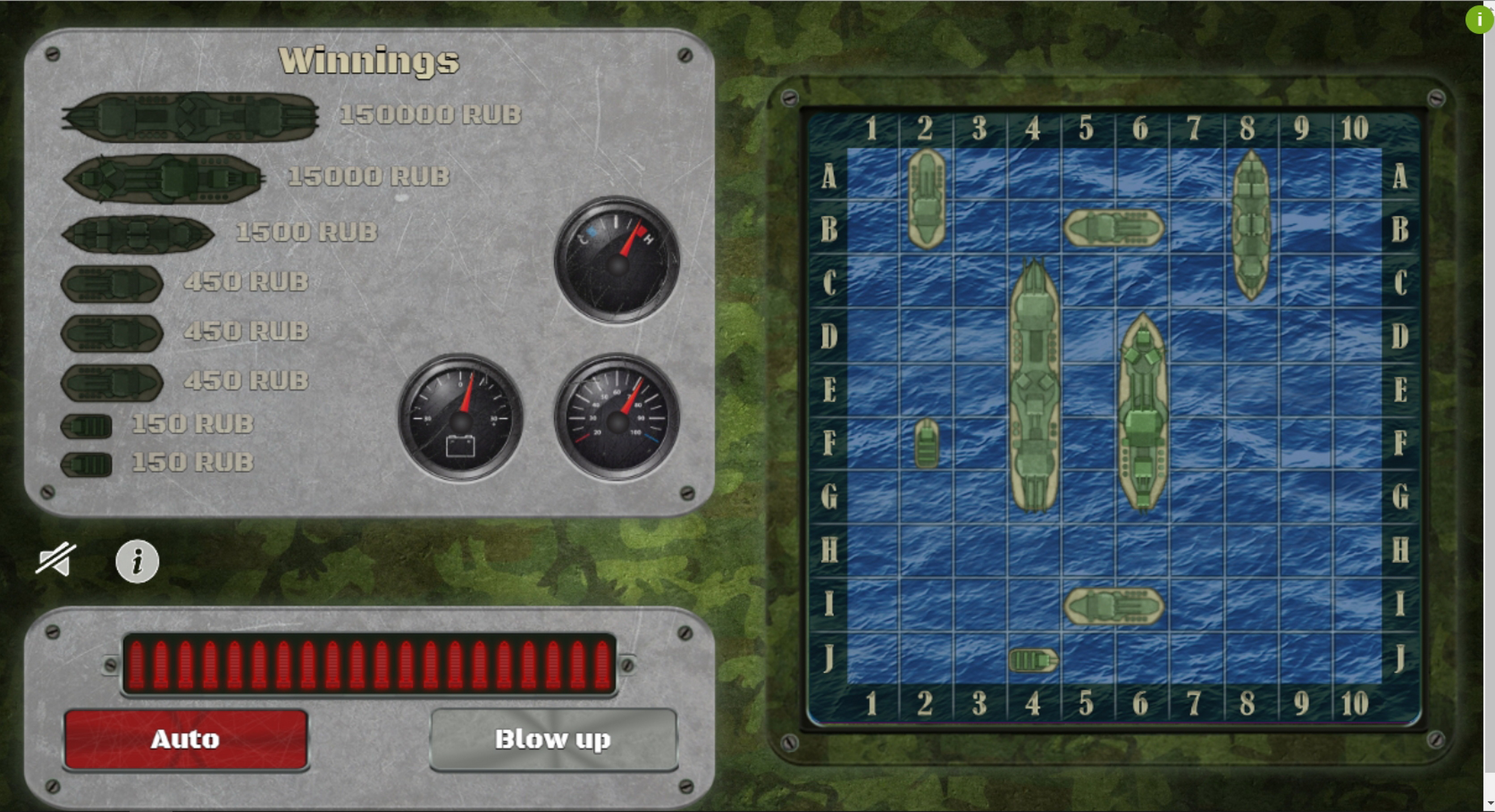 Reels in Battleships Slot Game by SuperlottoTV