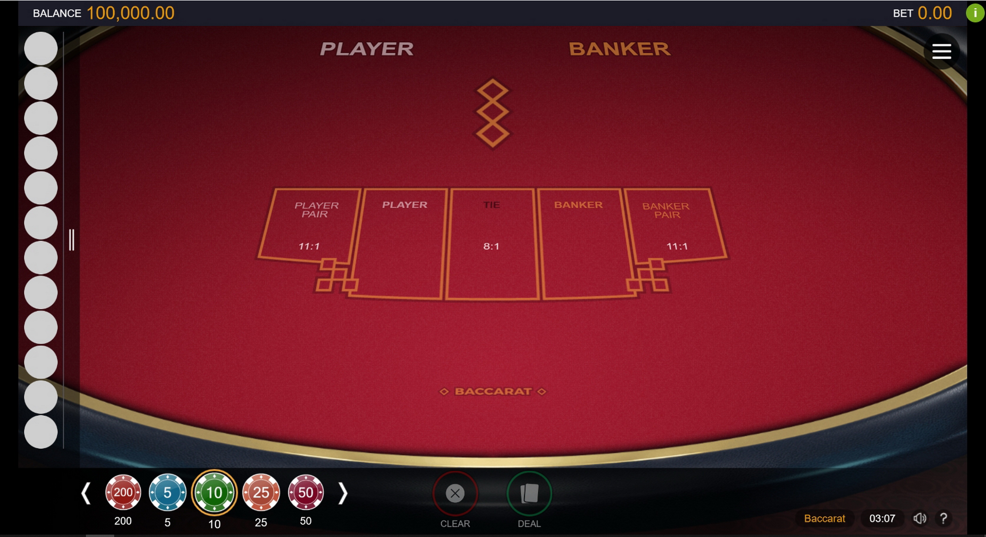 Reels in Baccarat (Switch Studios) Slot Game by Switch Studios
