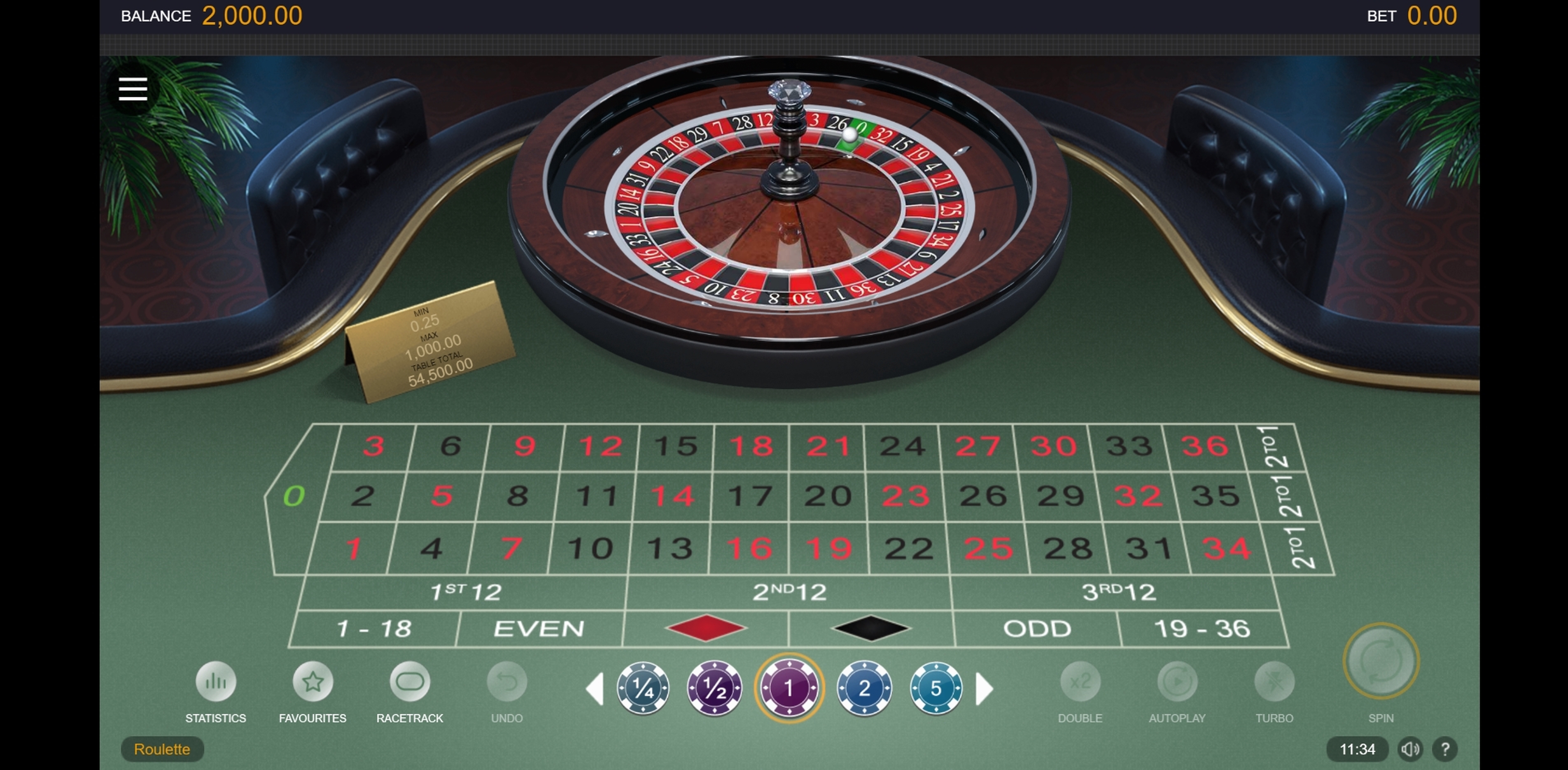 Reels in Roulette Slot Game by Switch Studios