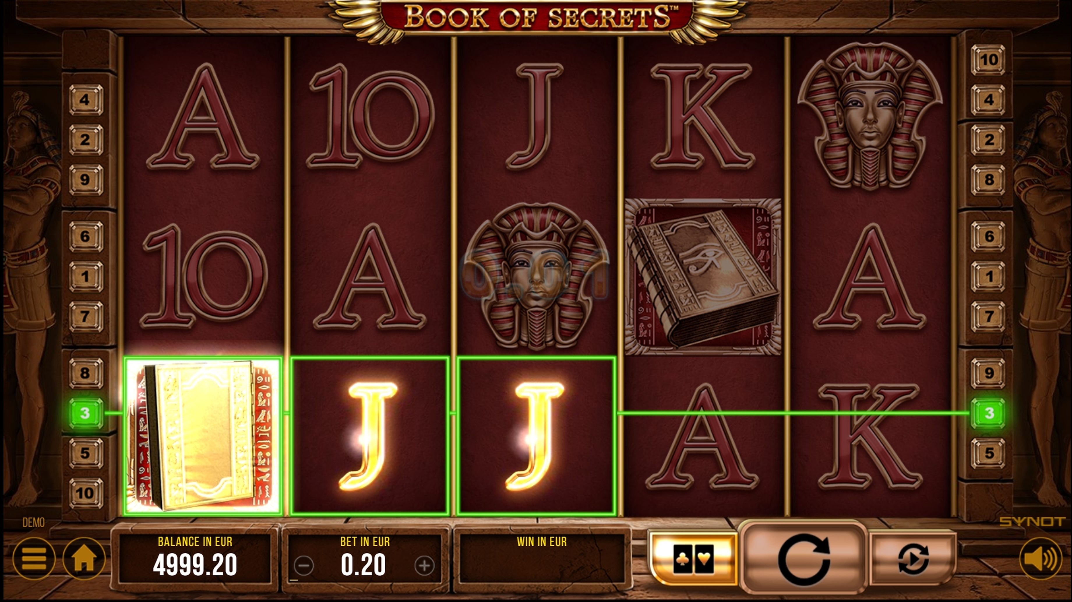 Win Money in Book of Secrets Free Slot Game by Synot Games