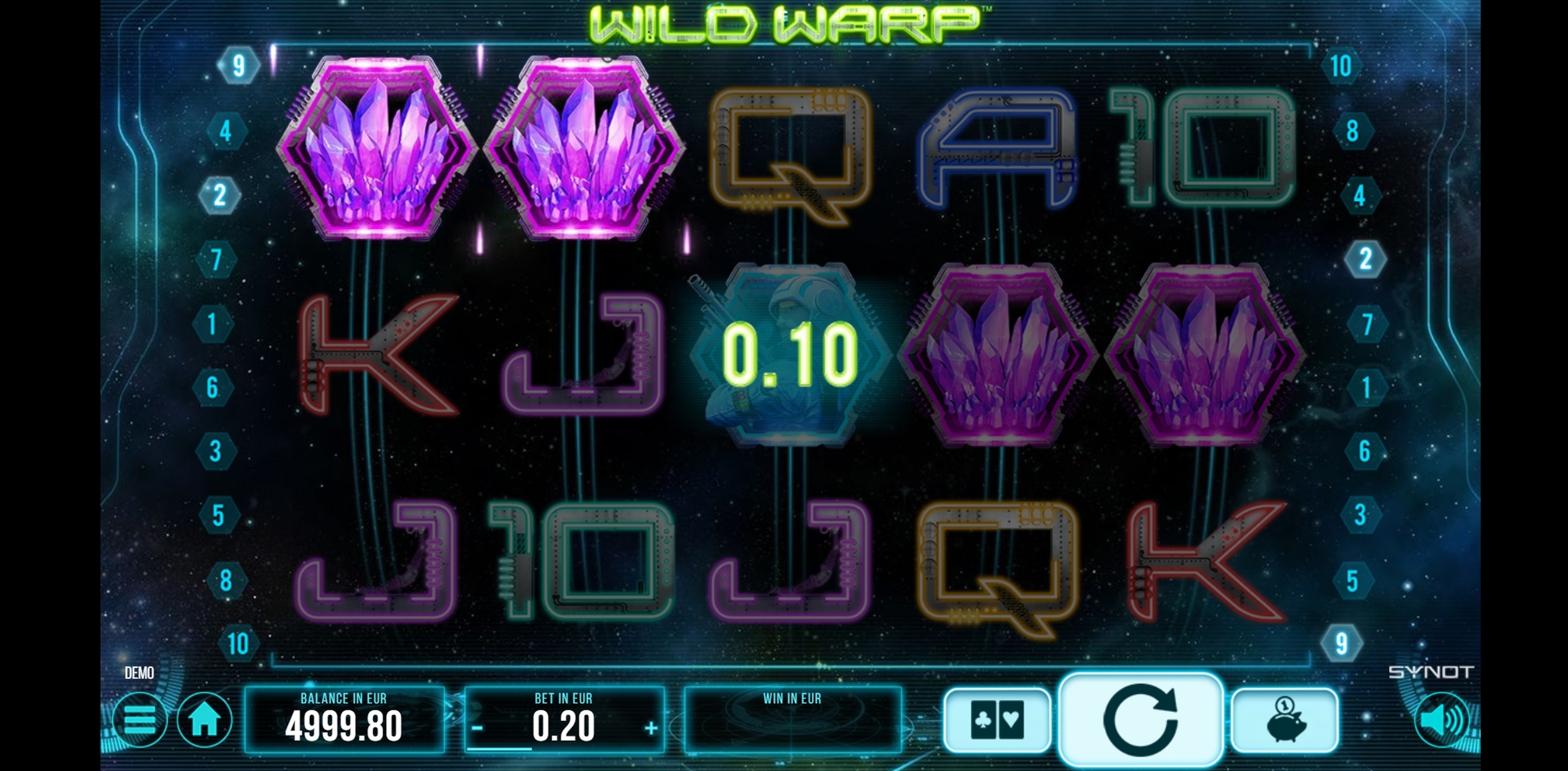 Win Money in Wild Warp Free Slot Game by Synot Games