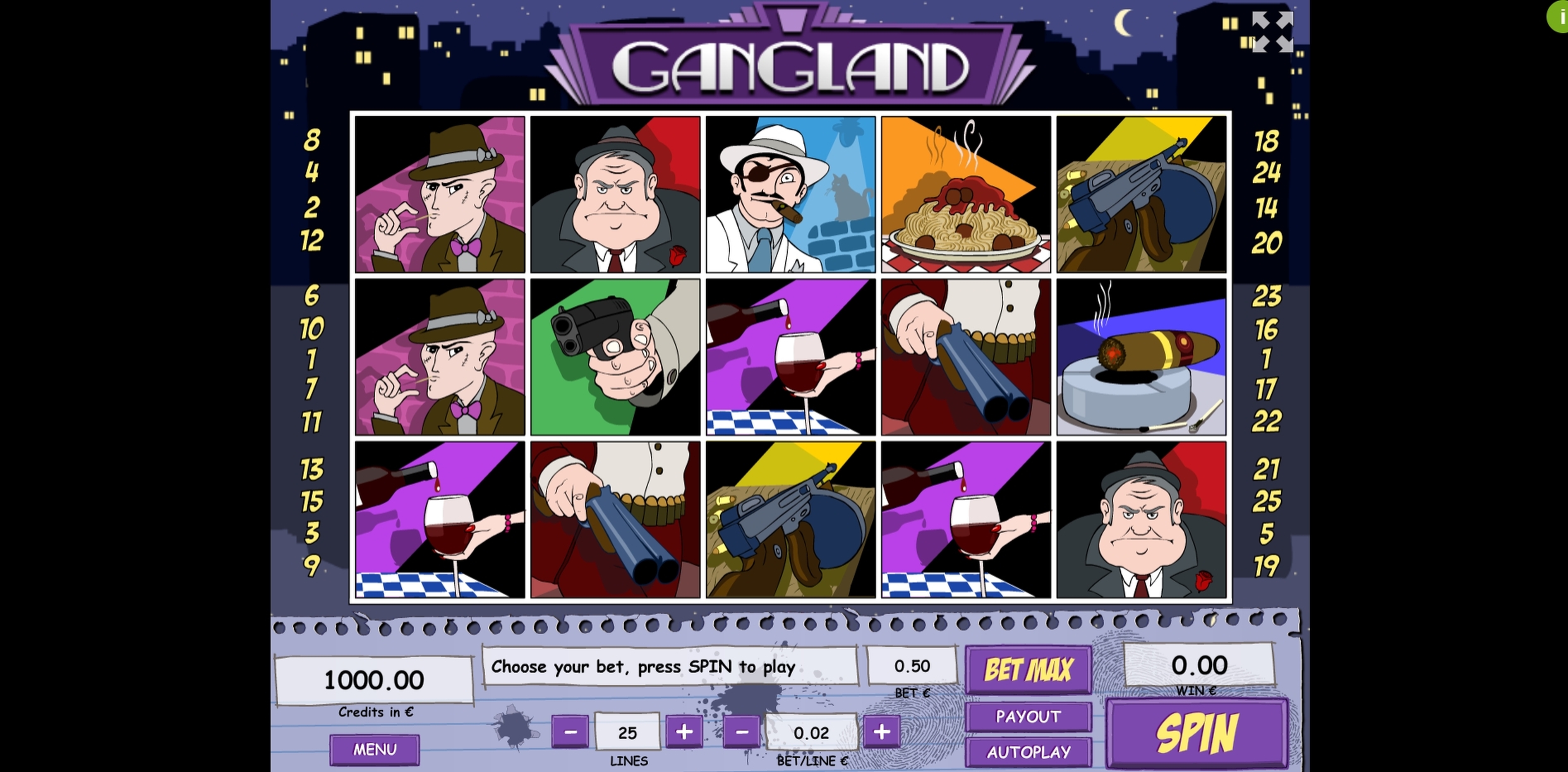 Reels in Gangland Slot Game by Tom Horn Gaming