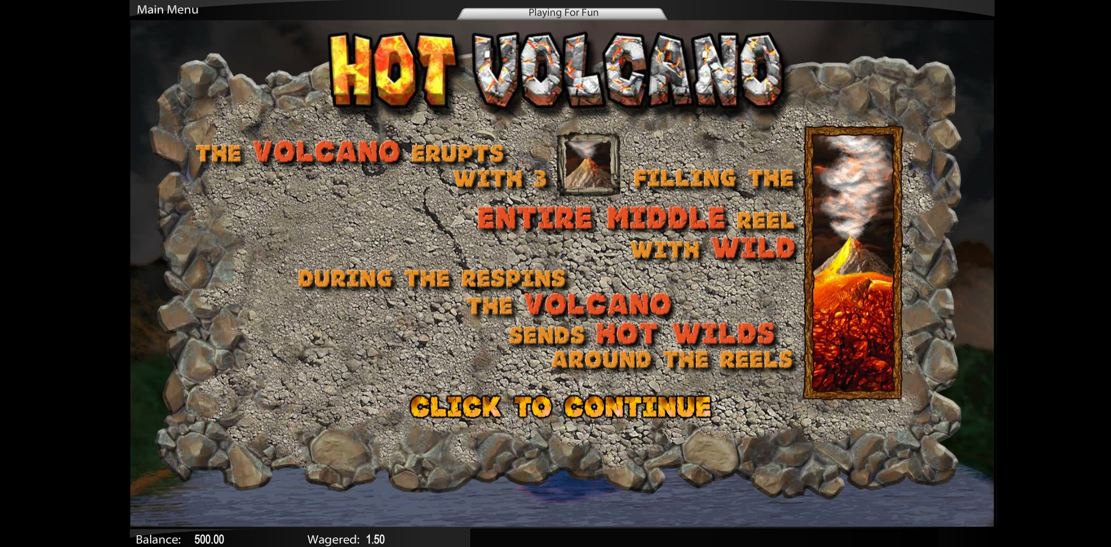 Play Hot Volcano Free Casino Slot Game by Top Trend Gaming