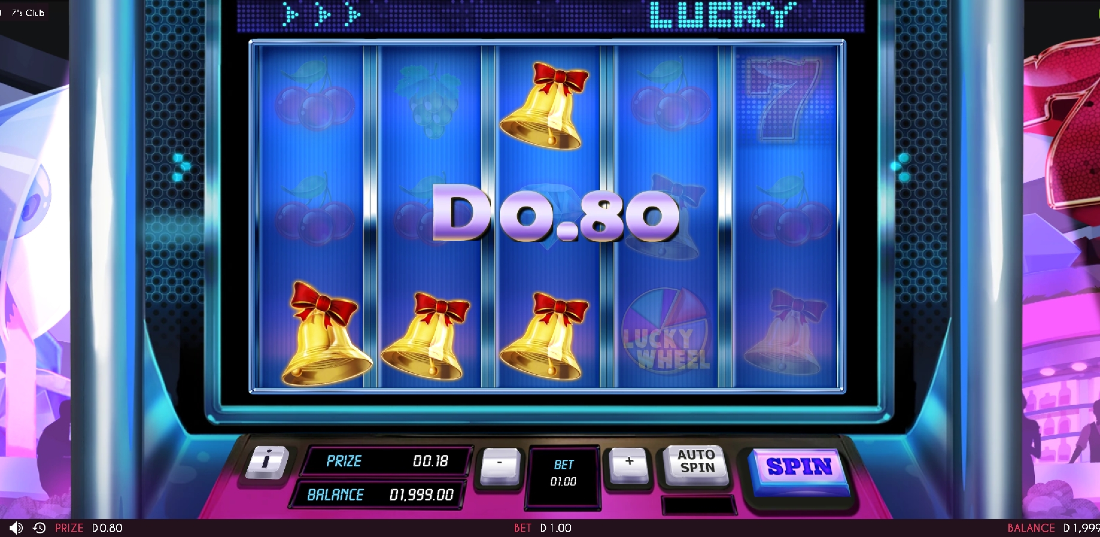 Win Money in 7's Club Free Slot Game by Triple Cherry