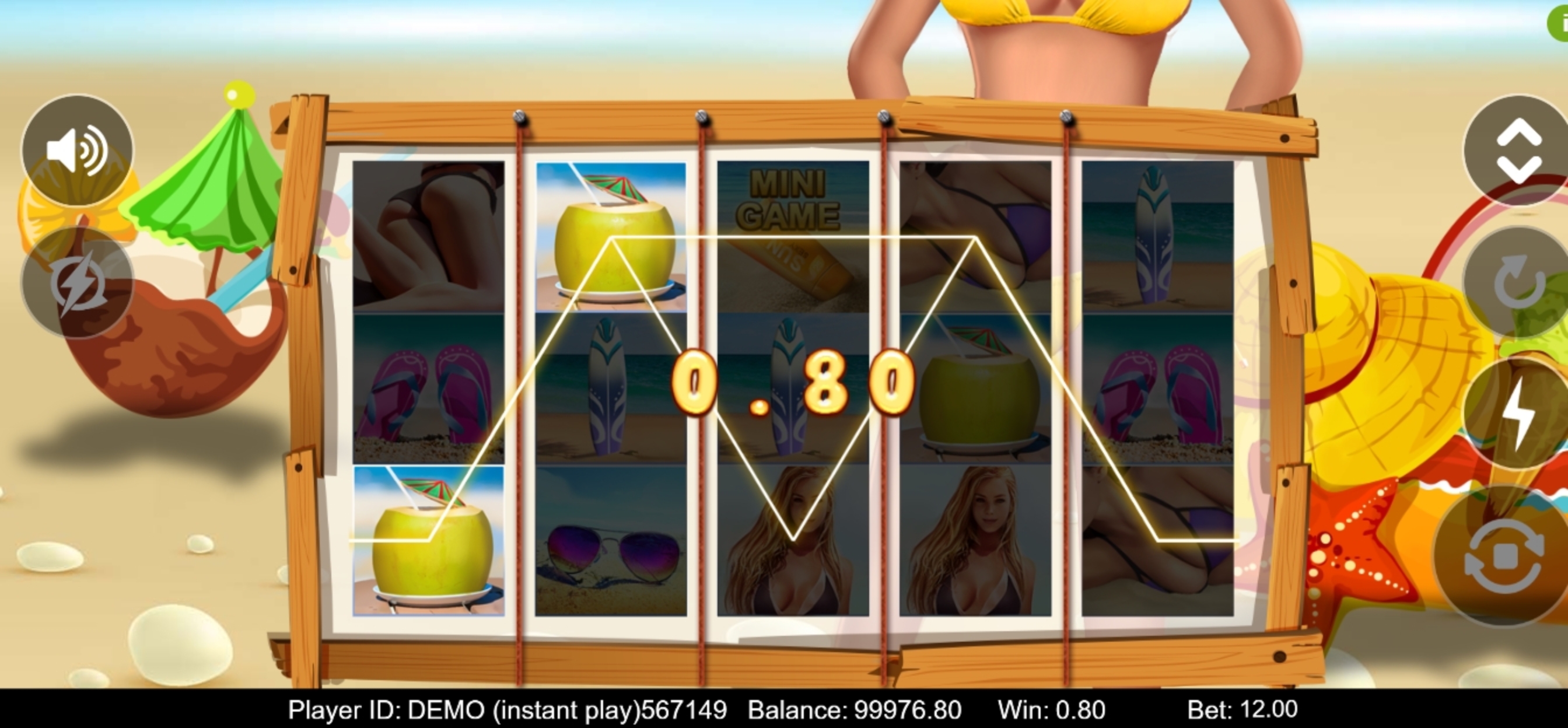 Win Money in Bikini Beach Free Slot Game by Triple Profits Games