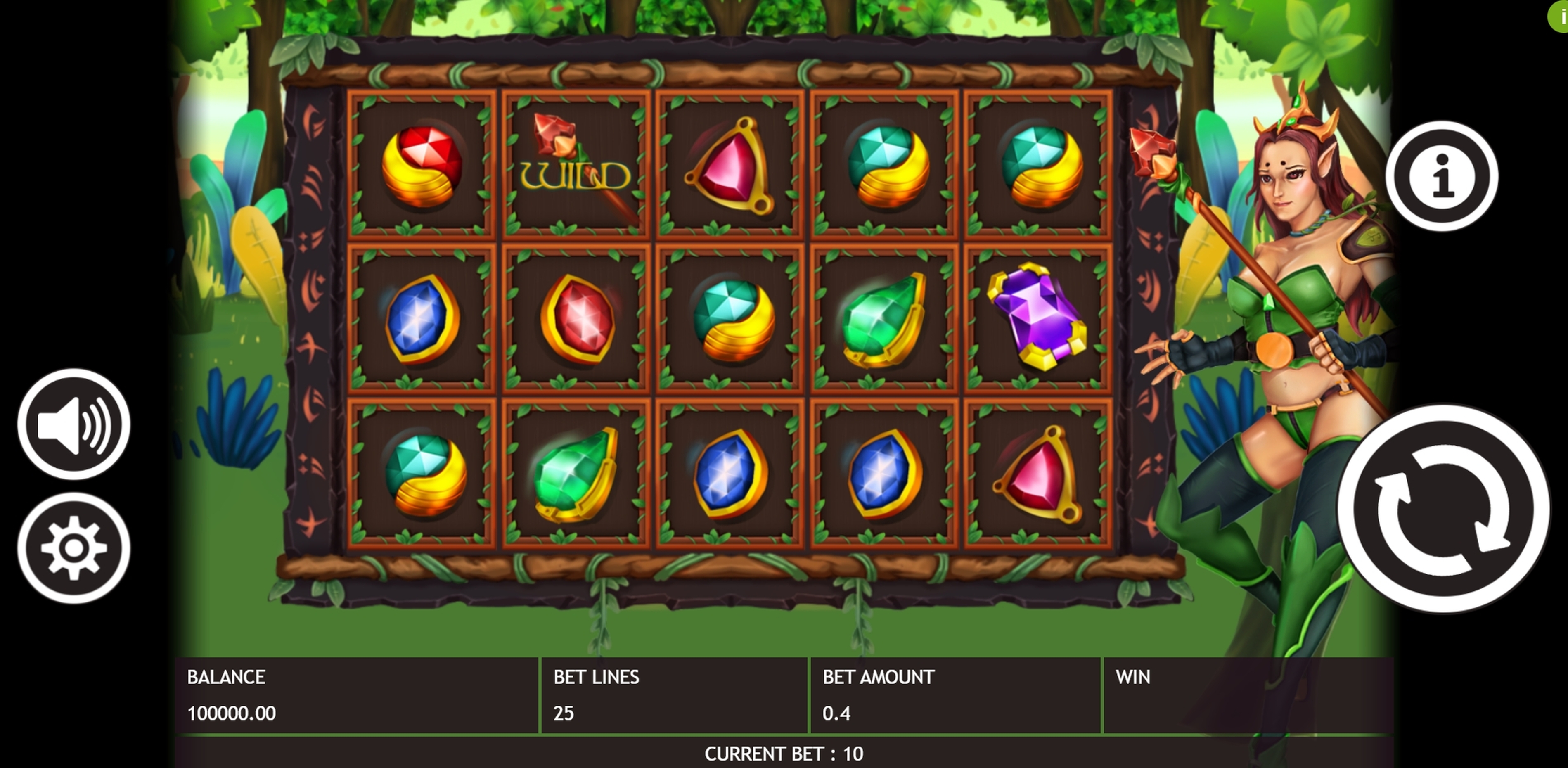 Reels in Gemstone Legend Slot Game by Triple PG