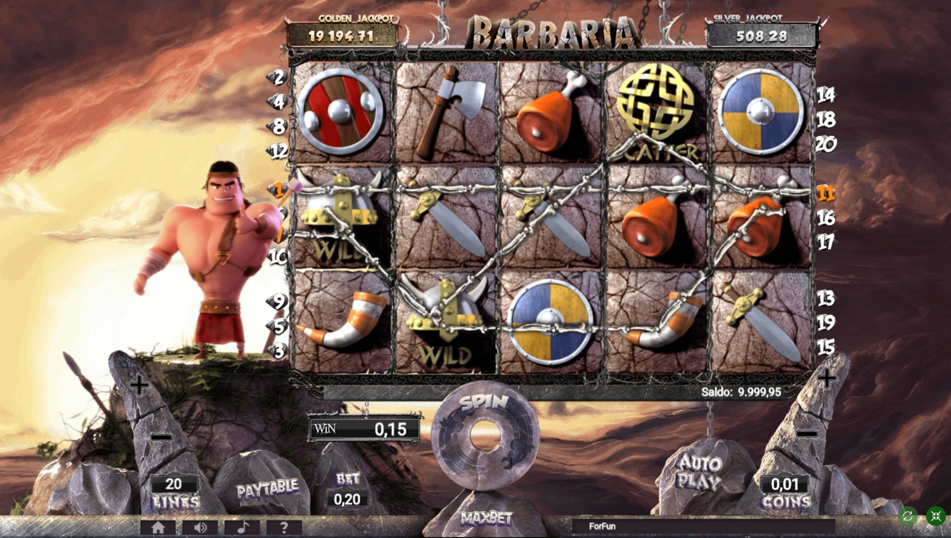 Win Money in Barbaria Free Slot Game by Tuko Productions