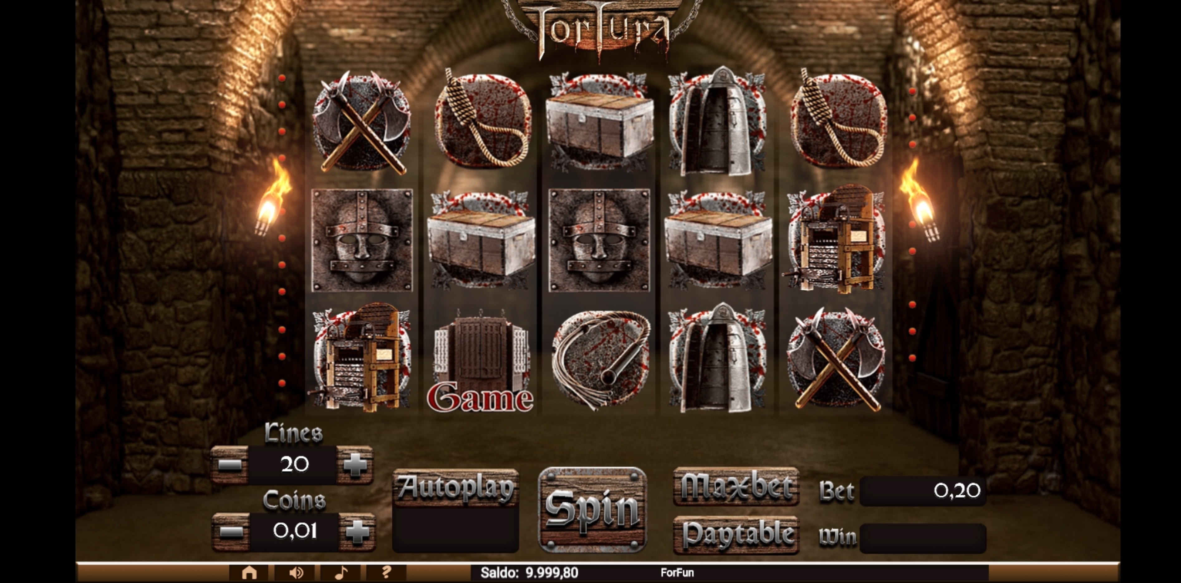 Reels in Tortura Slot Game by Tuko Productions