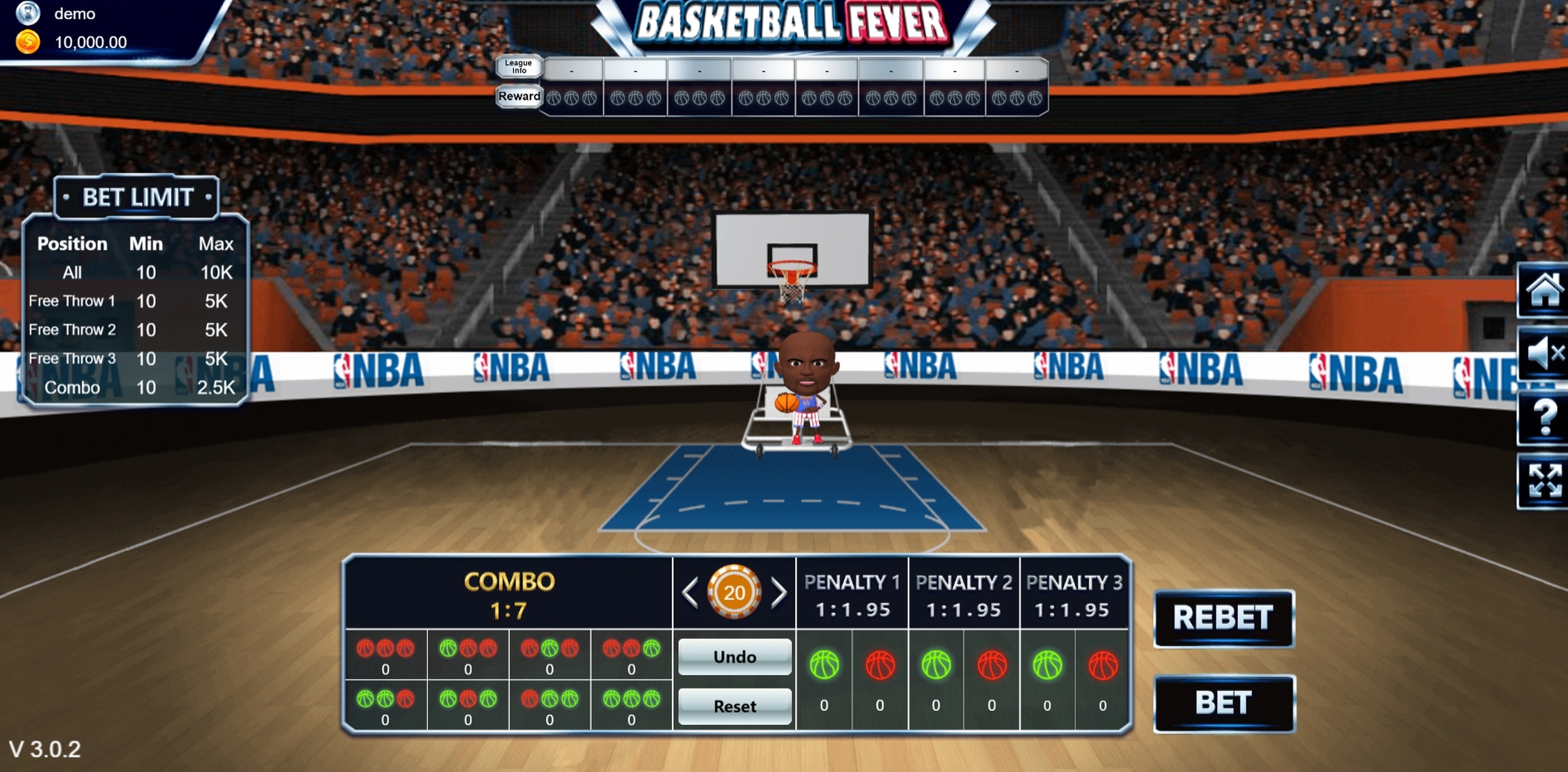 Reels in Basketball Fever Slot Game by Vela Gaming
