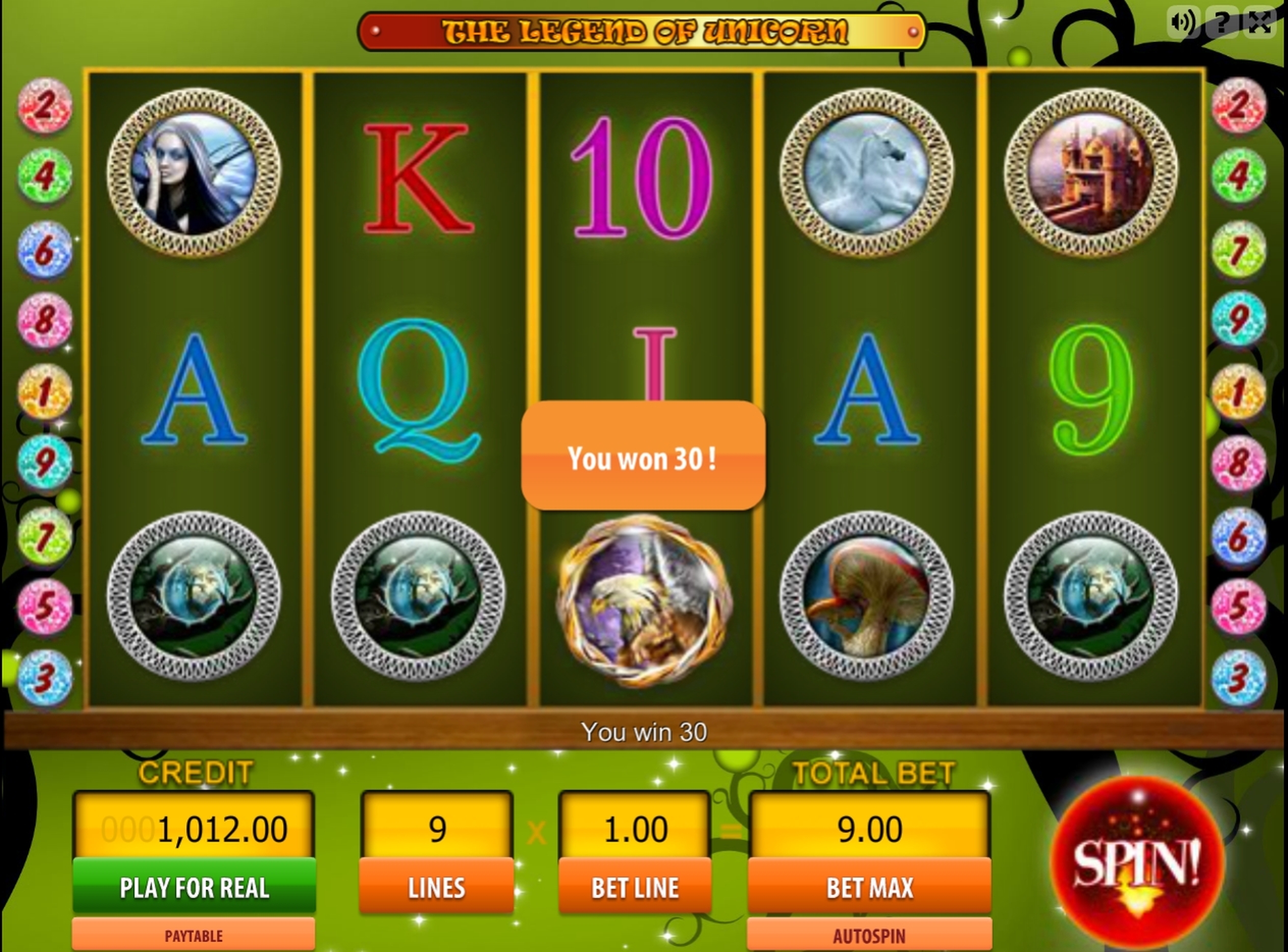 Win Money in The Legend of Unicorn Free Slot Game by Viaden Gaming