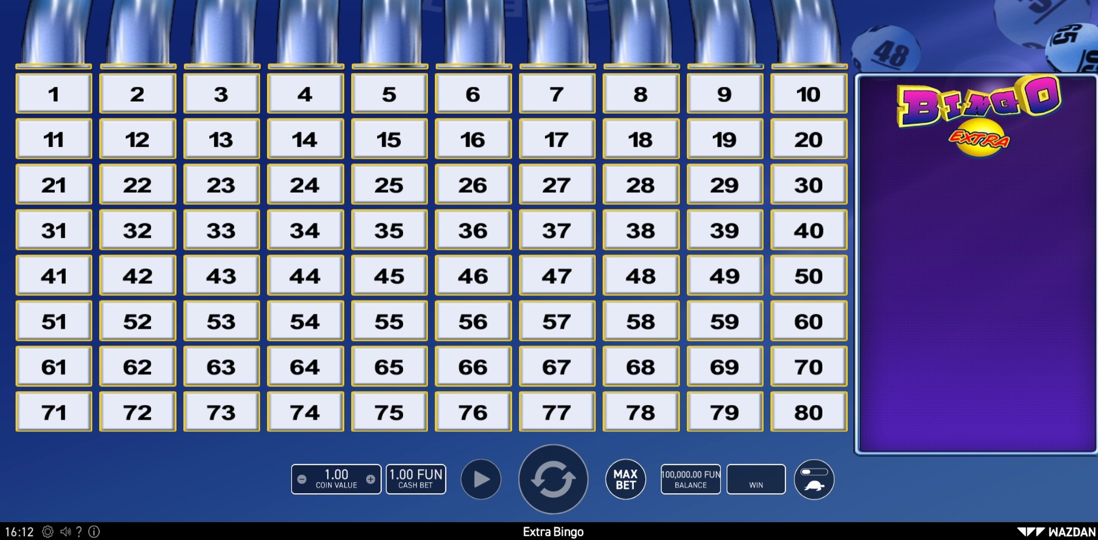 Reels in Extra Bingo (Wazdan) Slot Game by Wazdan
