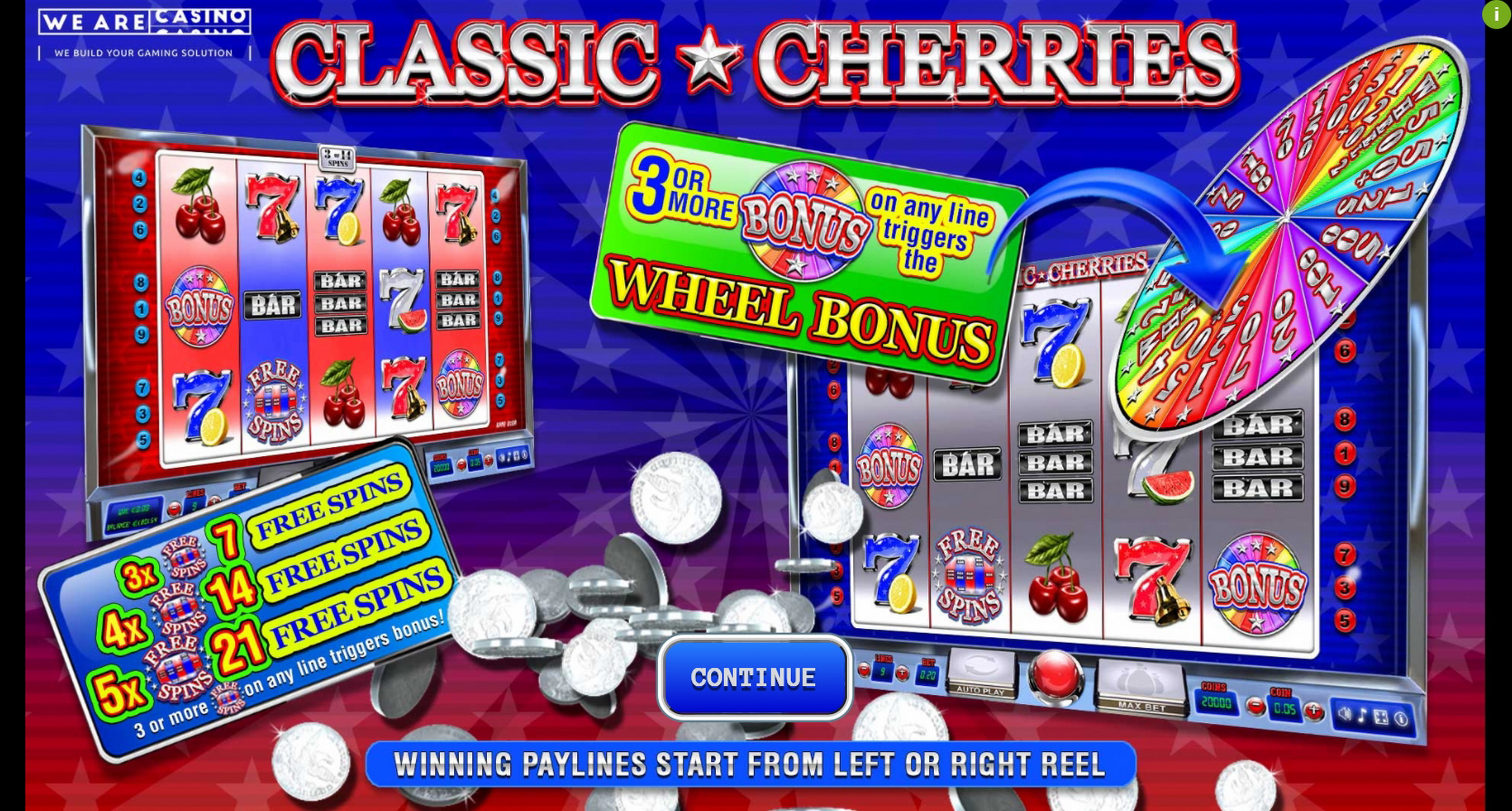 Play Classic Cherries Free Casino Slot Game by We Are Casino