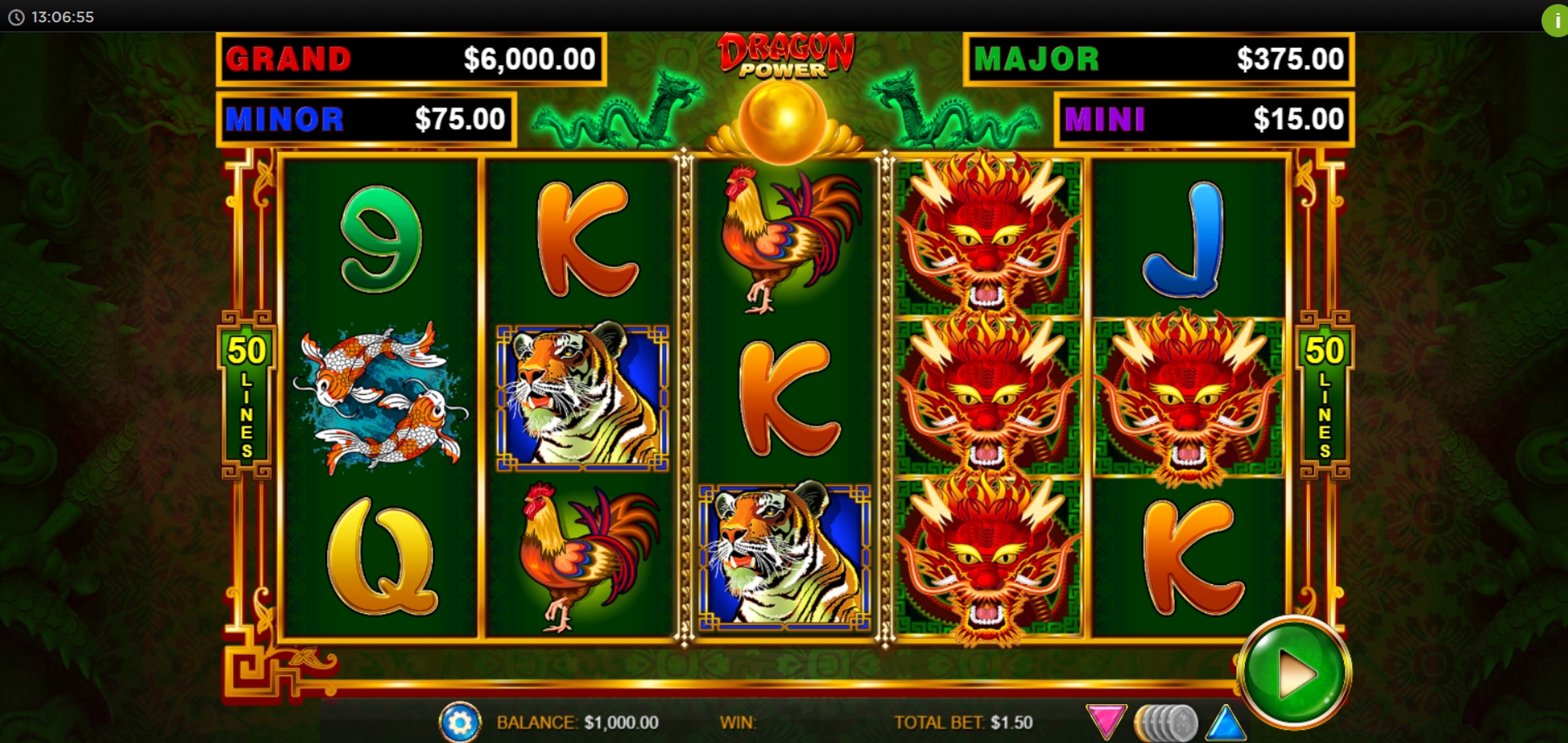 Dragon Power demo play, Slot Machine Online by Wild Streak Gaming