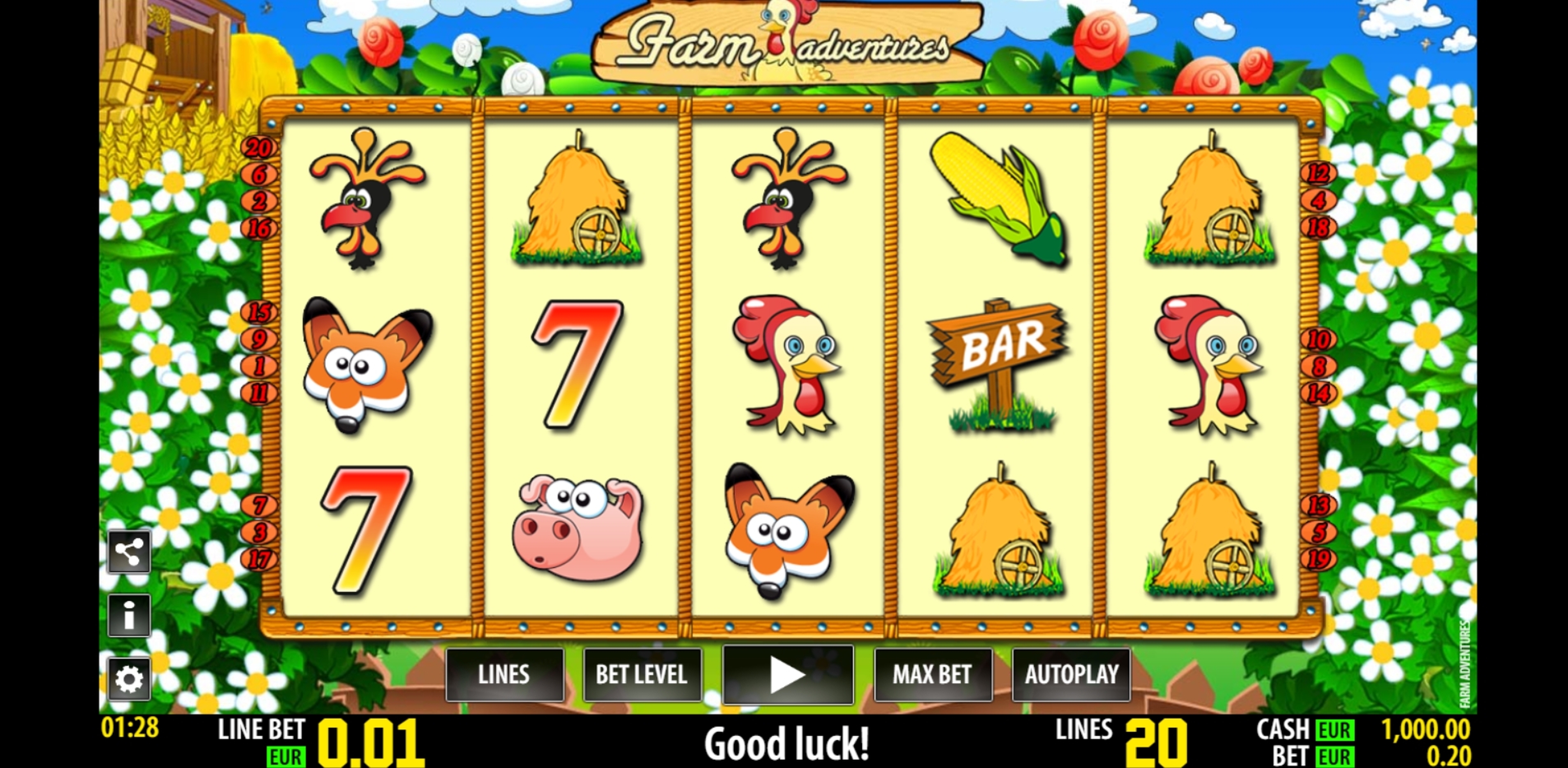Reels in Farm Adventures HD Slot Game by World Match