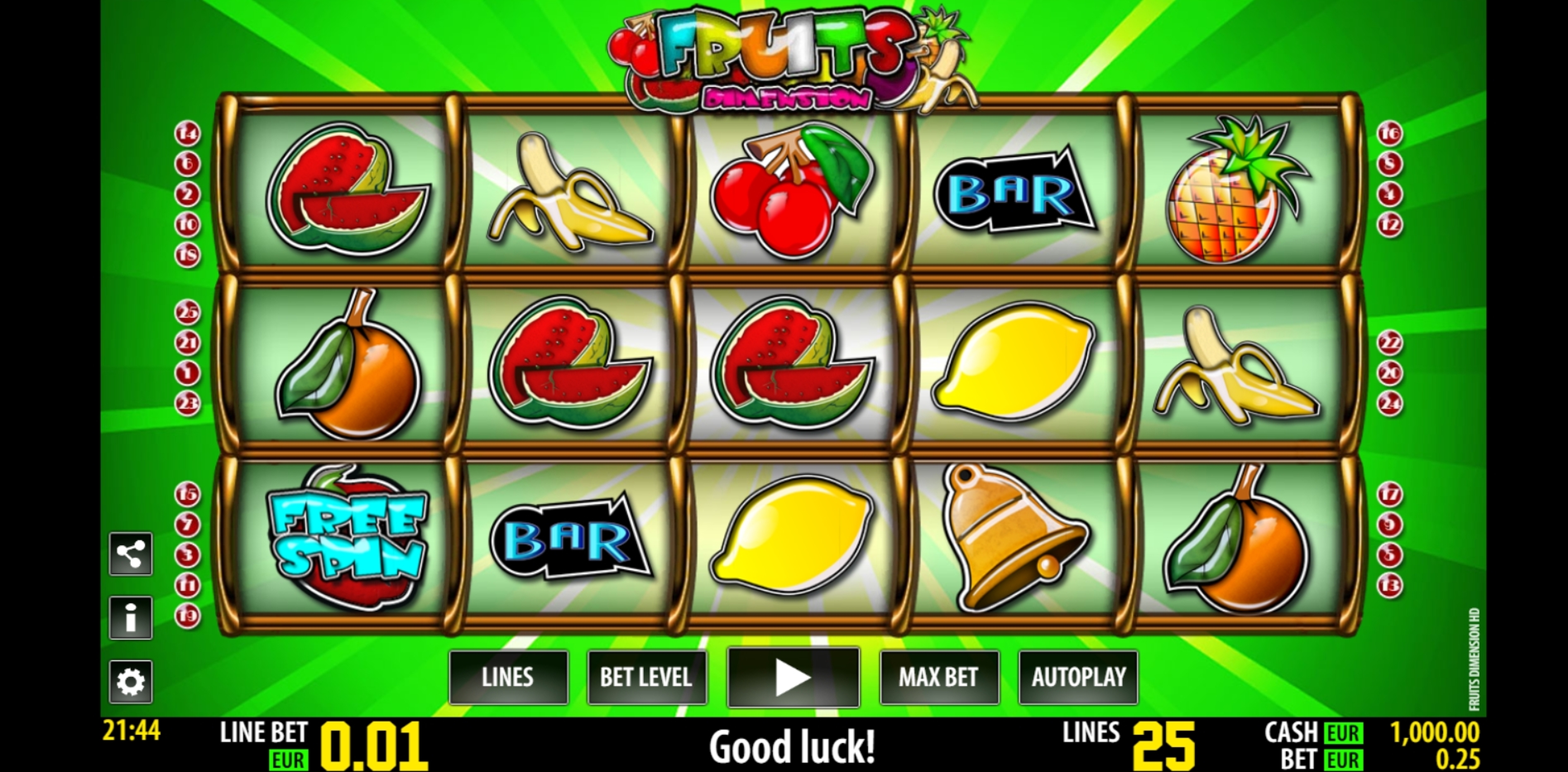 Reels in Fruits Dimension HD Slot Game by World Match