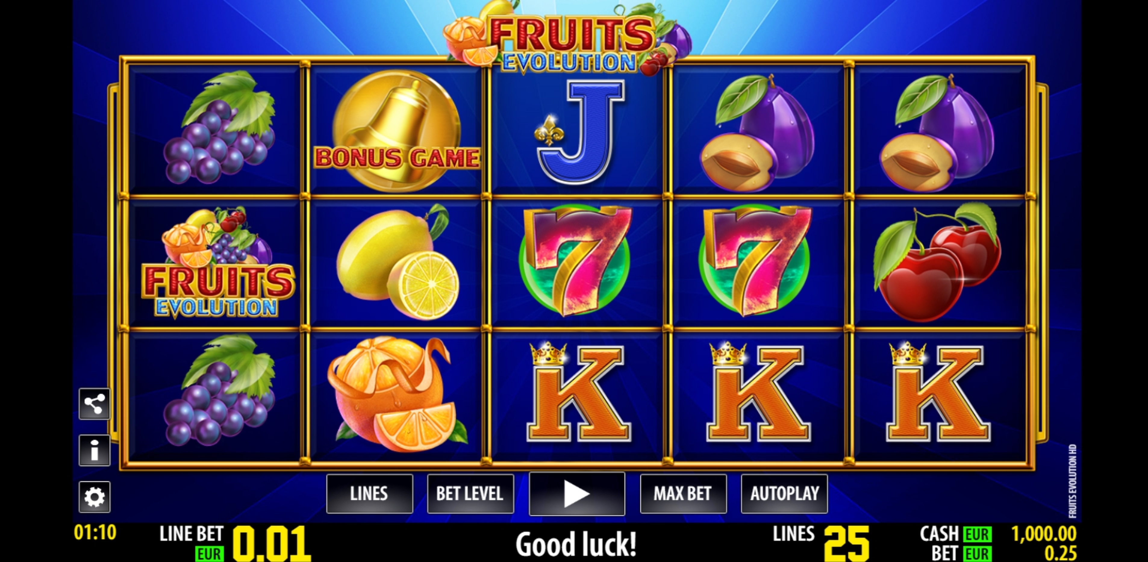 Reels in Fruits Evolution HD Slot Game by World Match