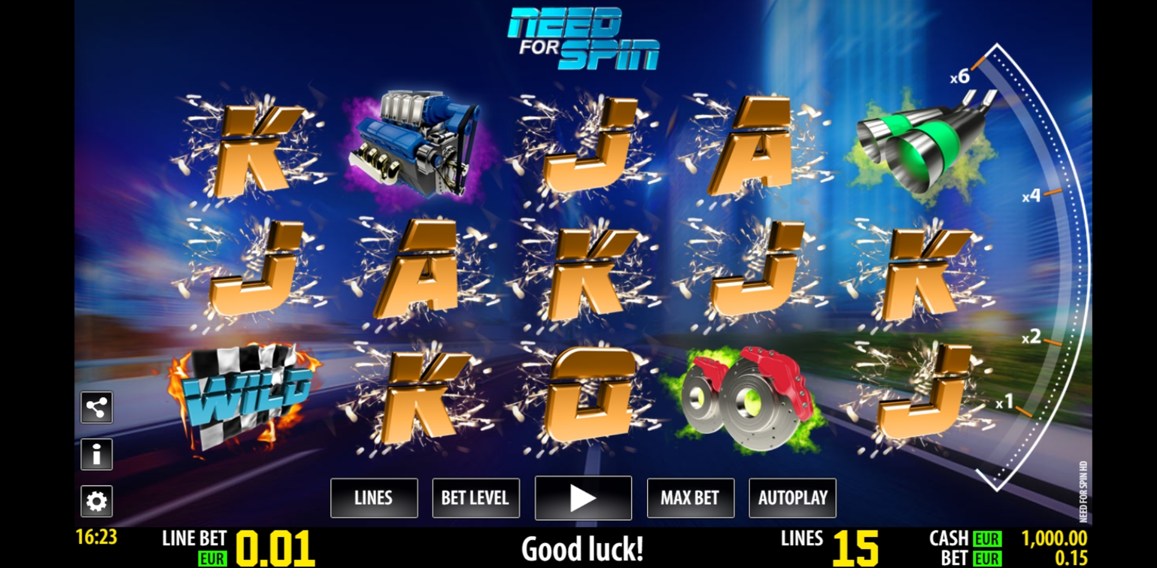 Reels in Need For Spin HD Slot Game by World Match