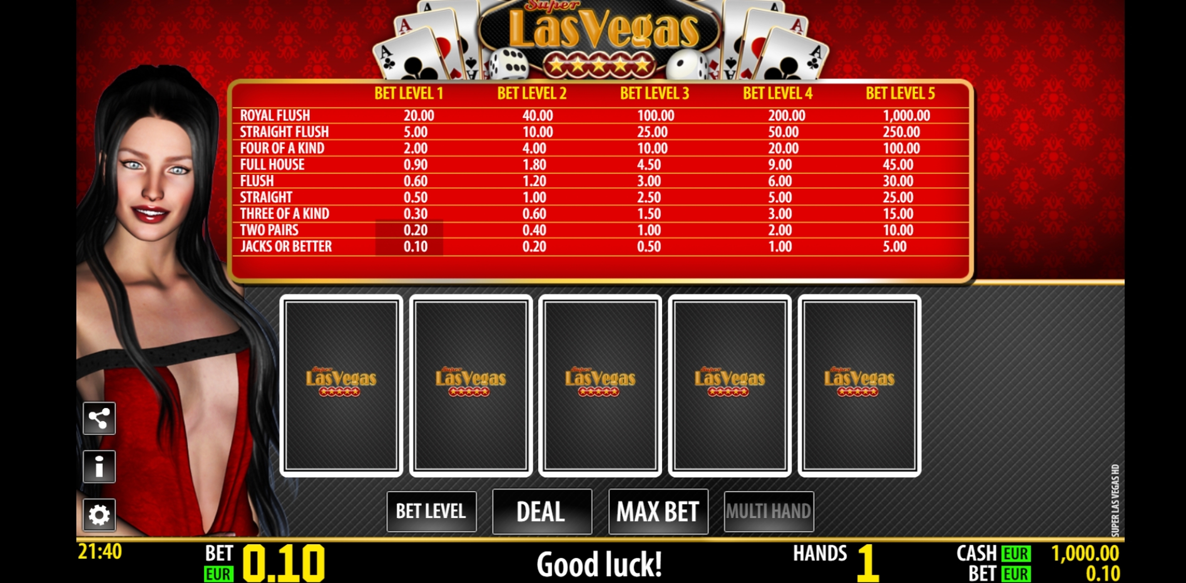 Reels in Super Las Vegas HD Slot Game by World Match