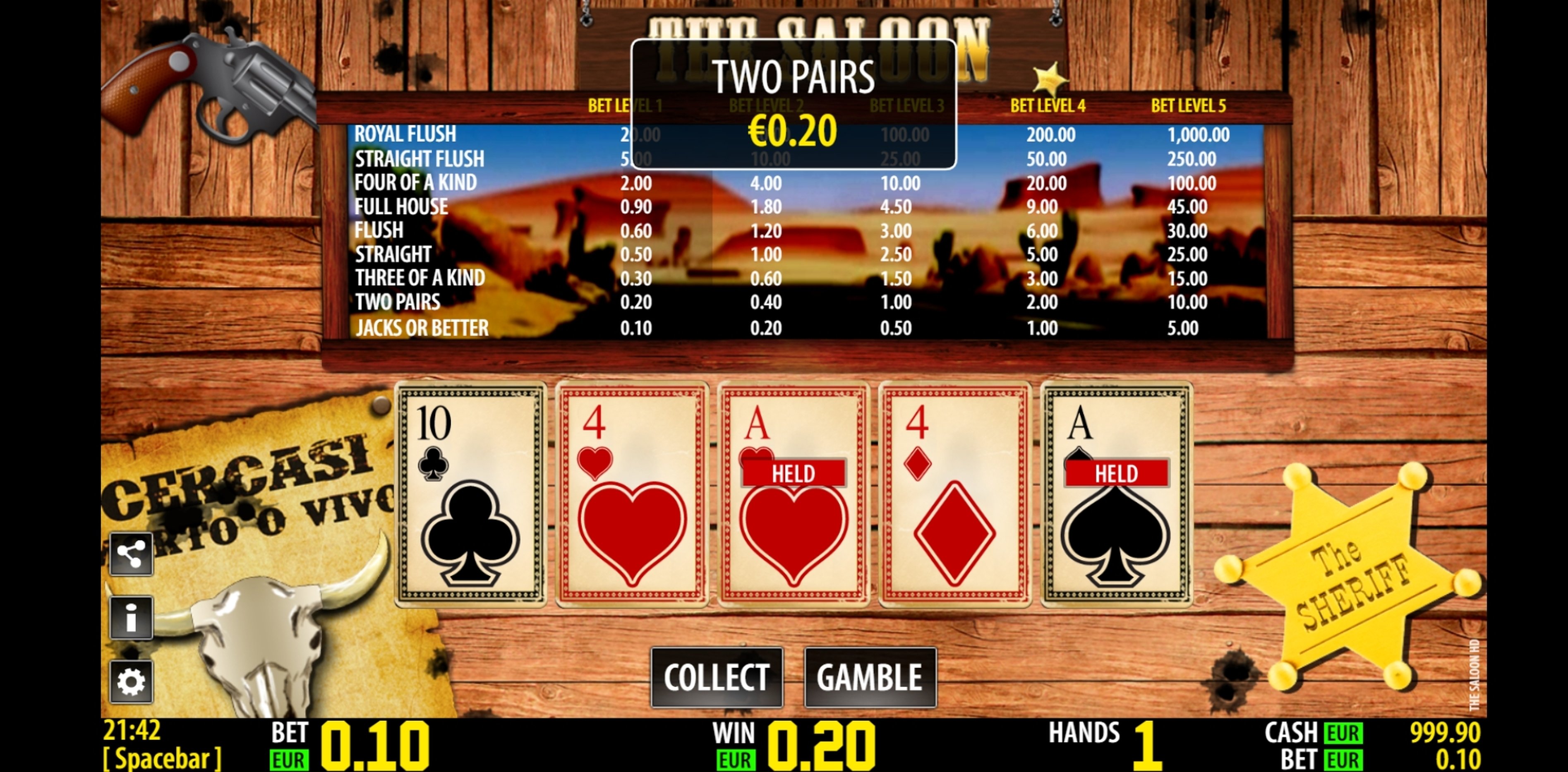 Win Money in The Saloon HD Free Slot Game by World Match