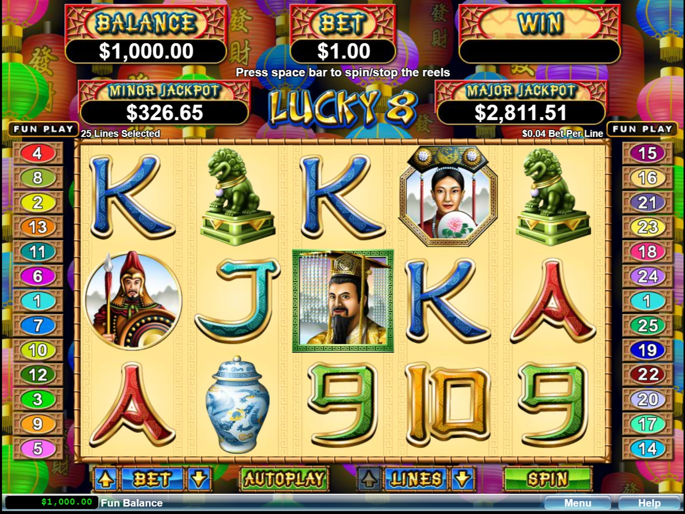 Reels in Lucky 8 (XIN Gaming) Slot Game by xin-gaming