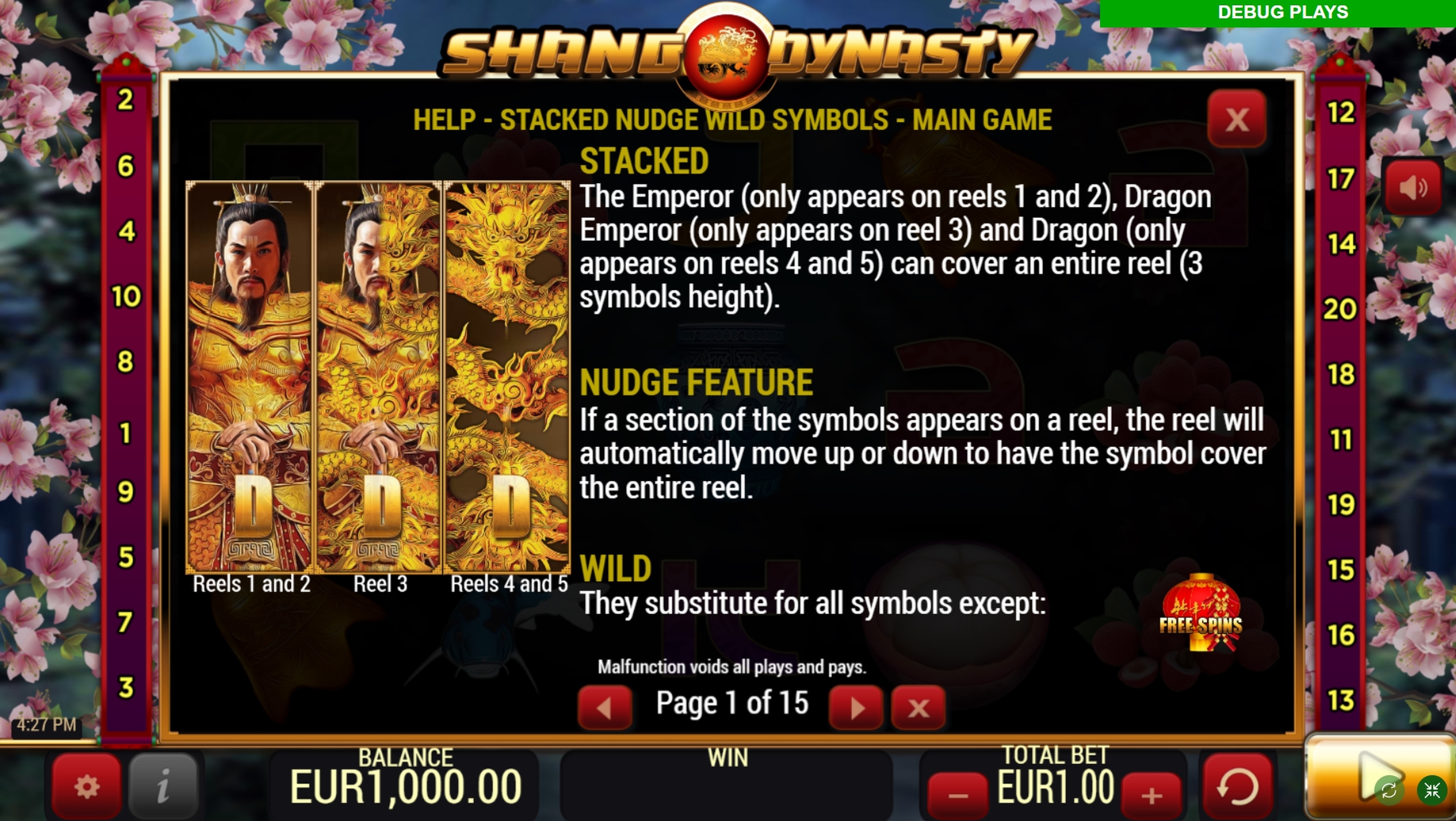 Info of Shang Dynasty Slot Game by YoloPlay