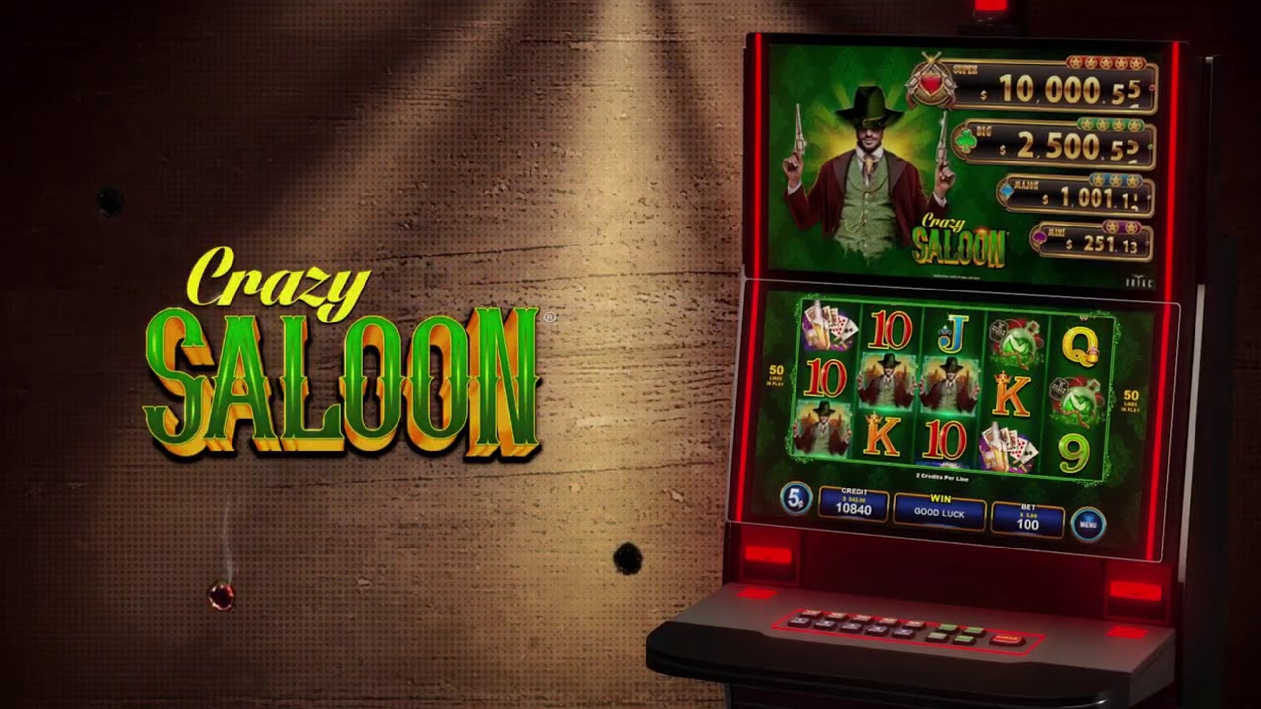 The Crazy Saloon Online Slot Demo Game by Zitro