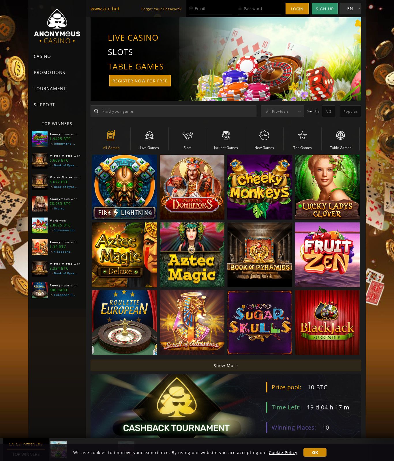Anonymous Online Casino