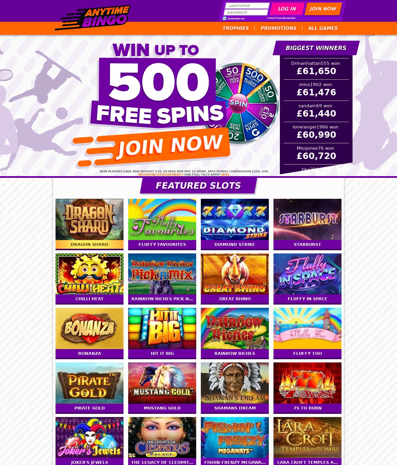 Anytime bingo contact number