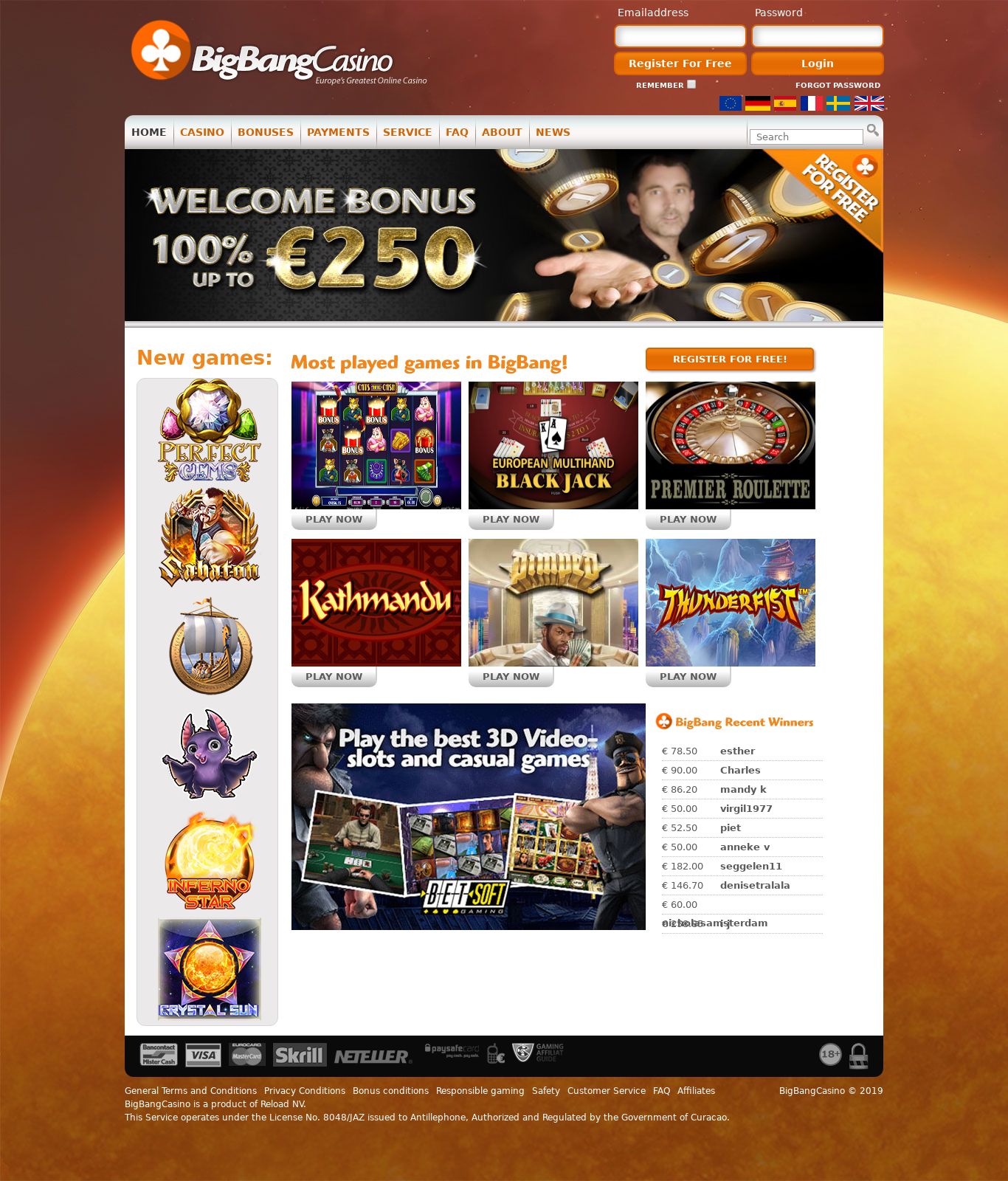 Bigbang Casino Review