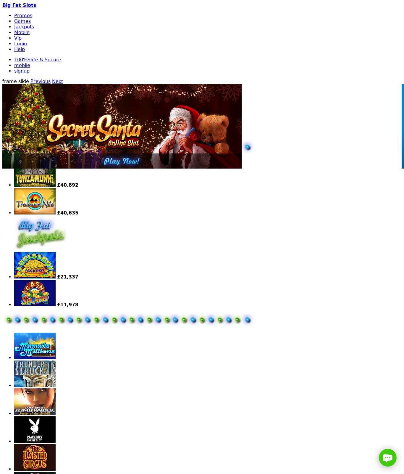 Bigfatslots.co.uk Screenshot