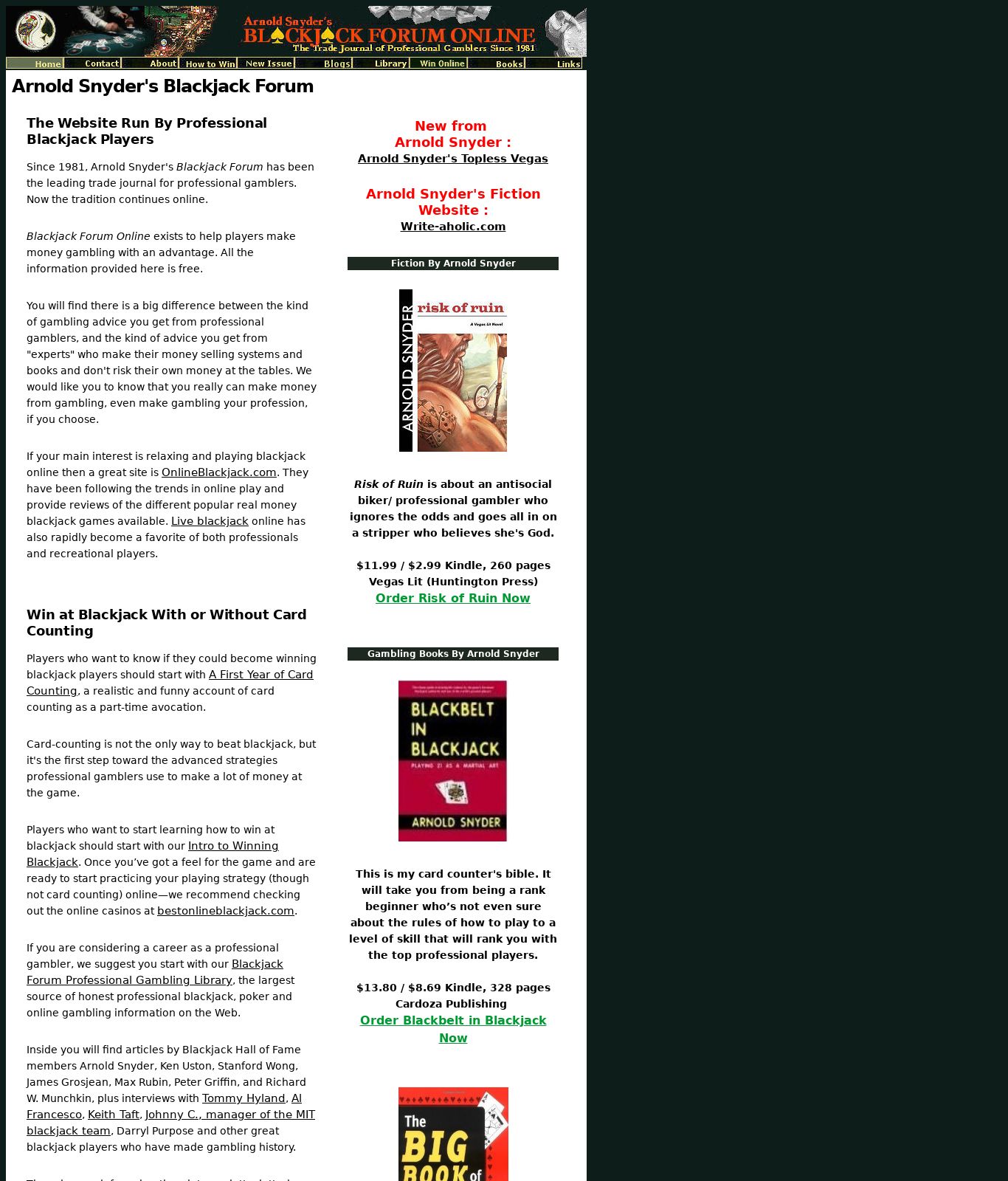 Blackjack Forum Blackjack Forum
