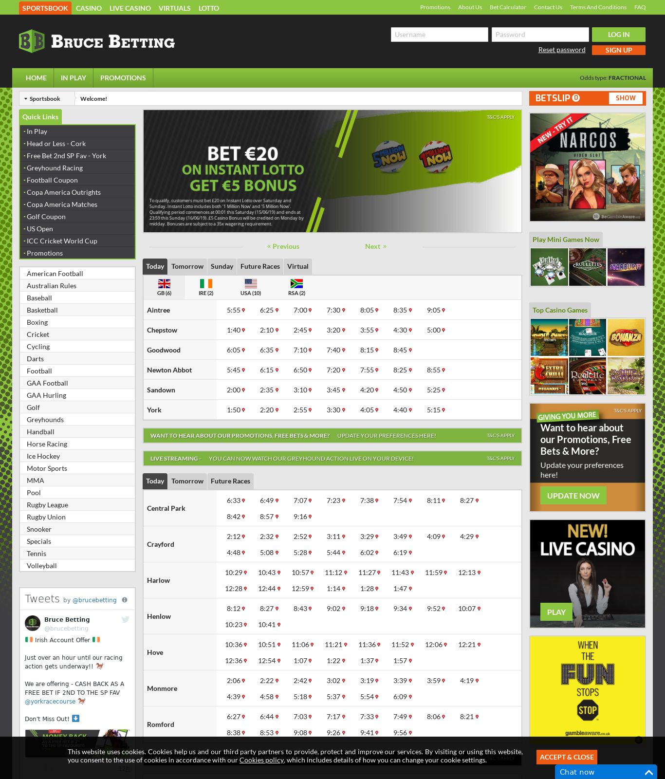 Www.brucebetting.com Www.brucebetting.com
