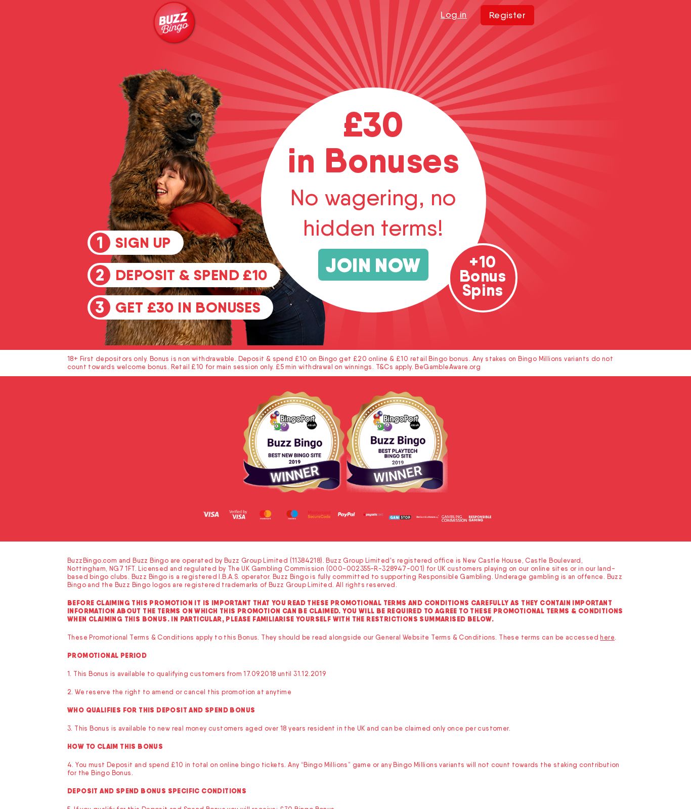Buzz bingo online offers games