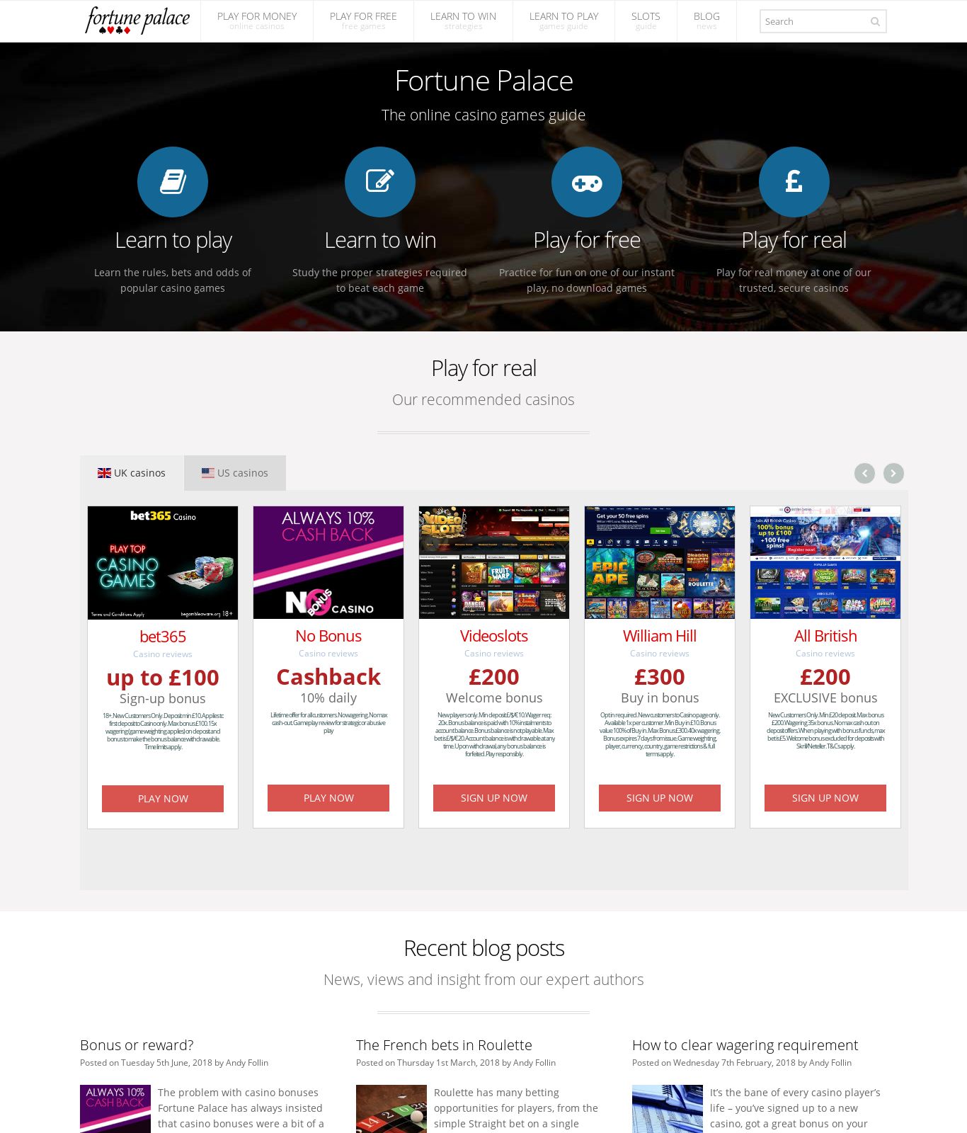 Fortunepalace.co.uk Screenshot