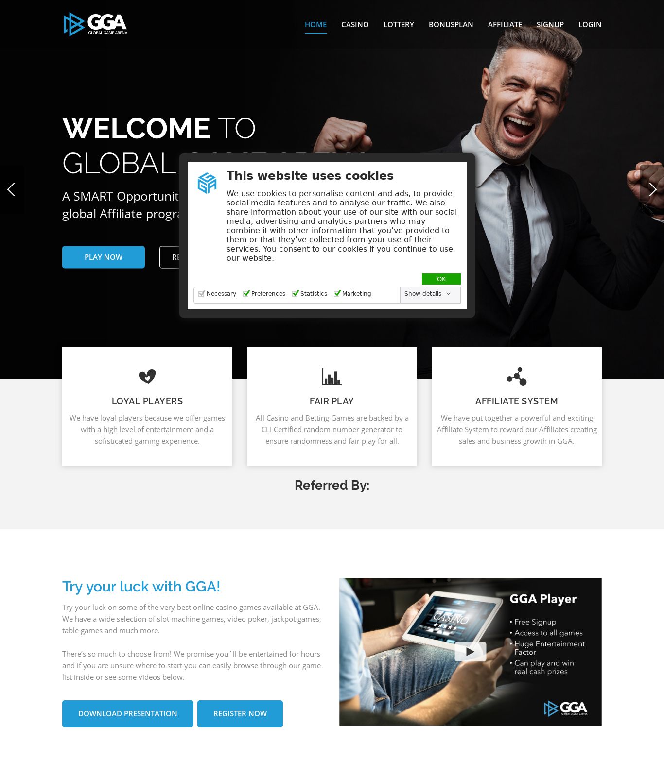 Globalgamearena.biz Screenshot
