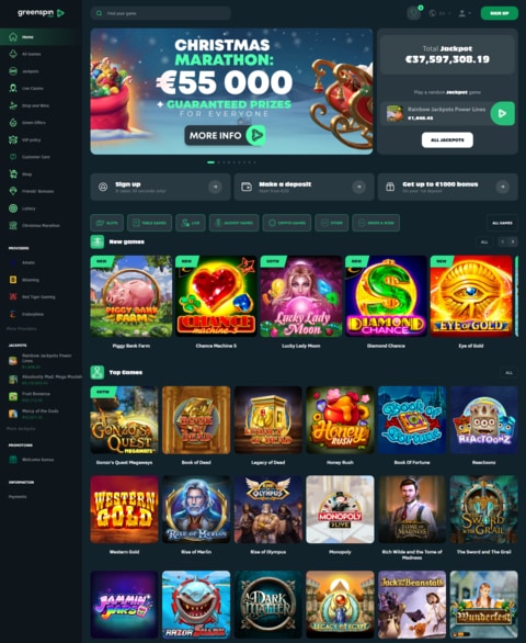 Greenspin.bet Screenshot