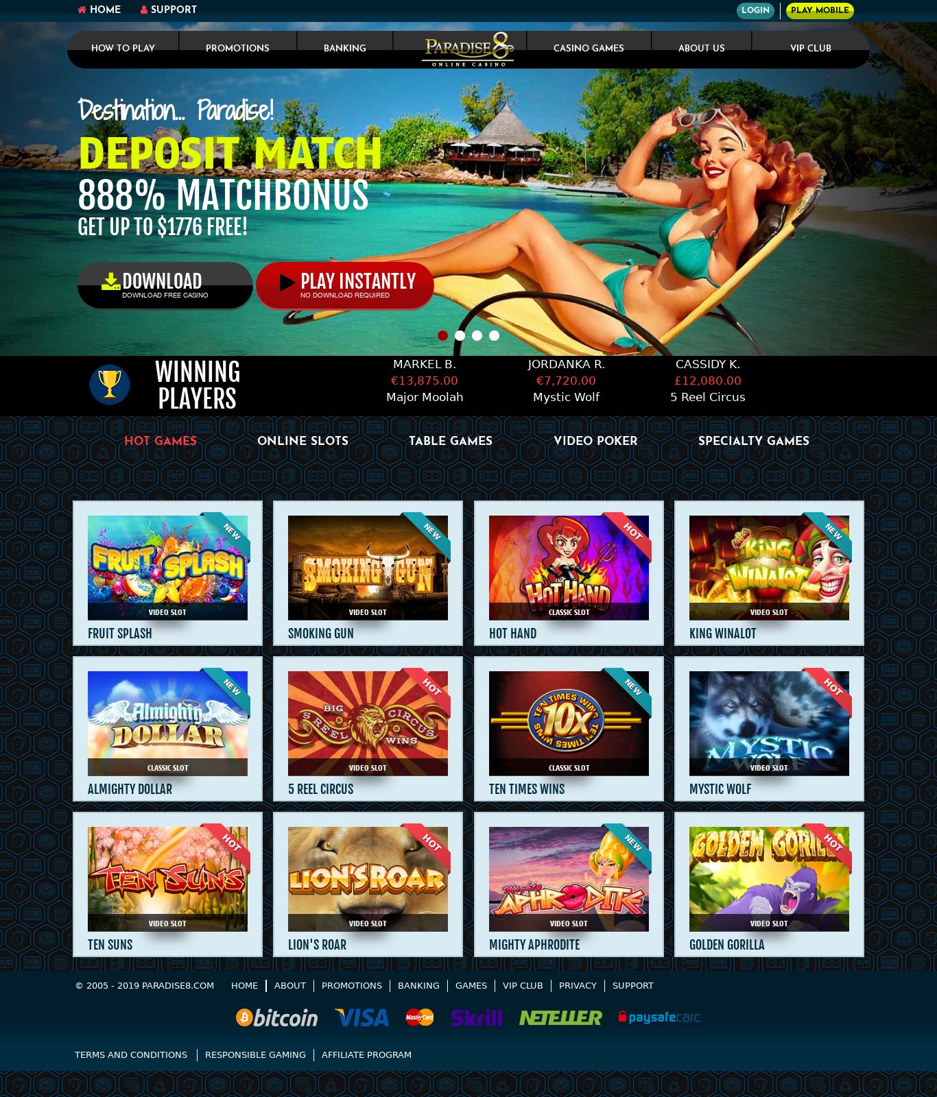 Paradise 8 Online Casino Paradise 8 Online Casino