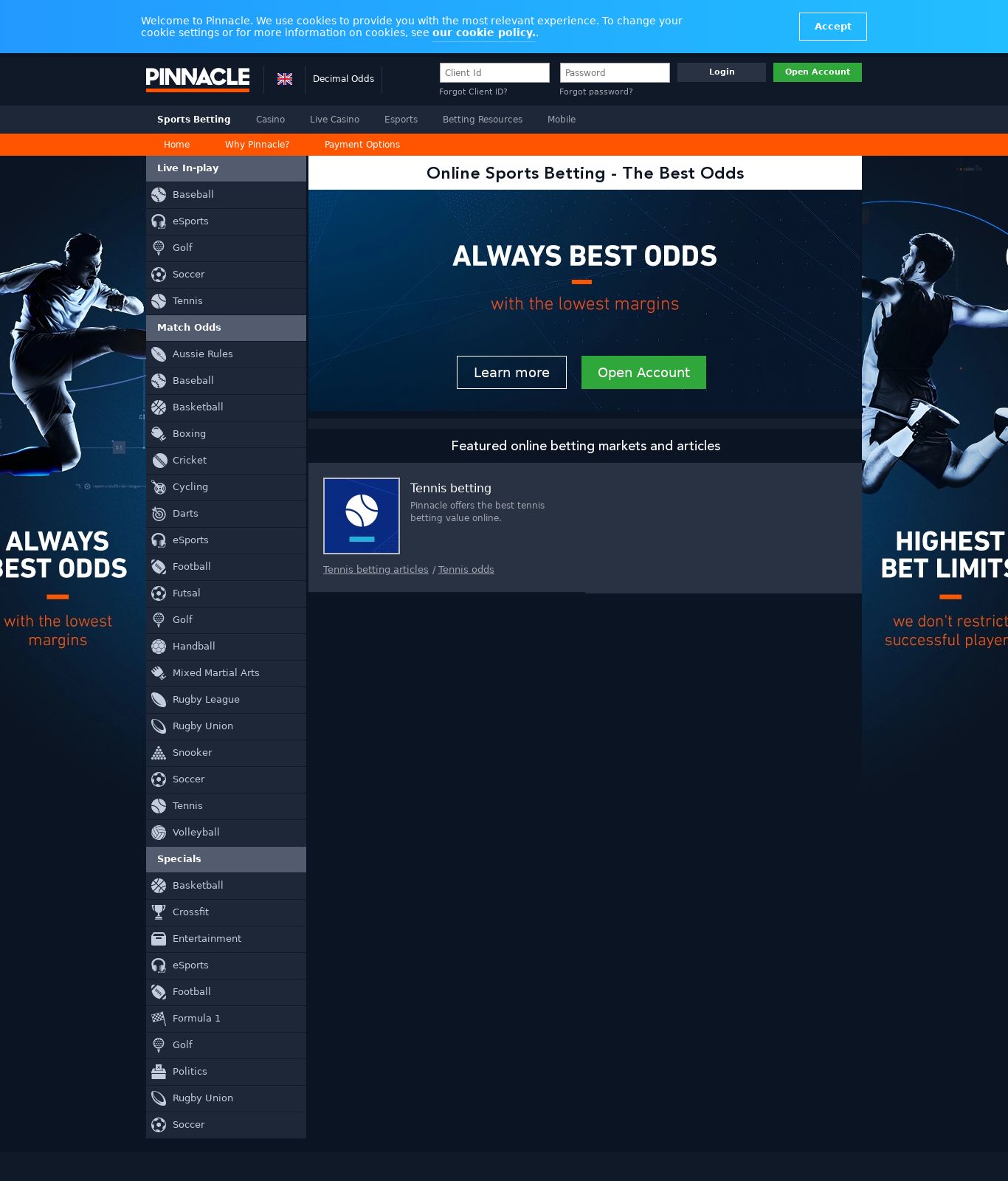 Pinnacle betting odds election Pinnacle betting odds election