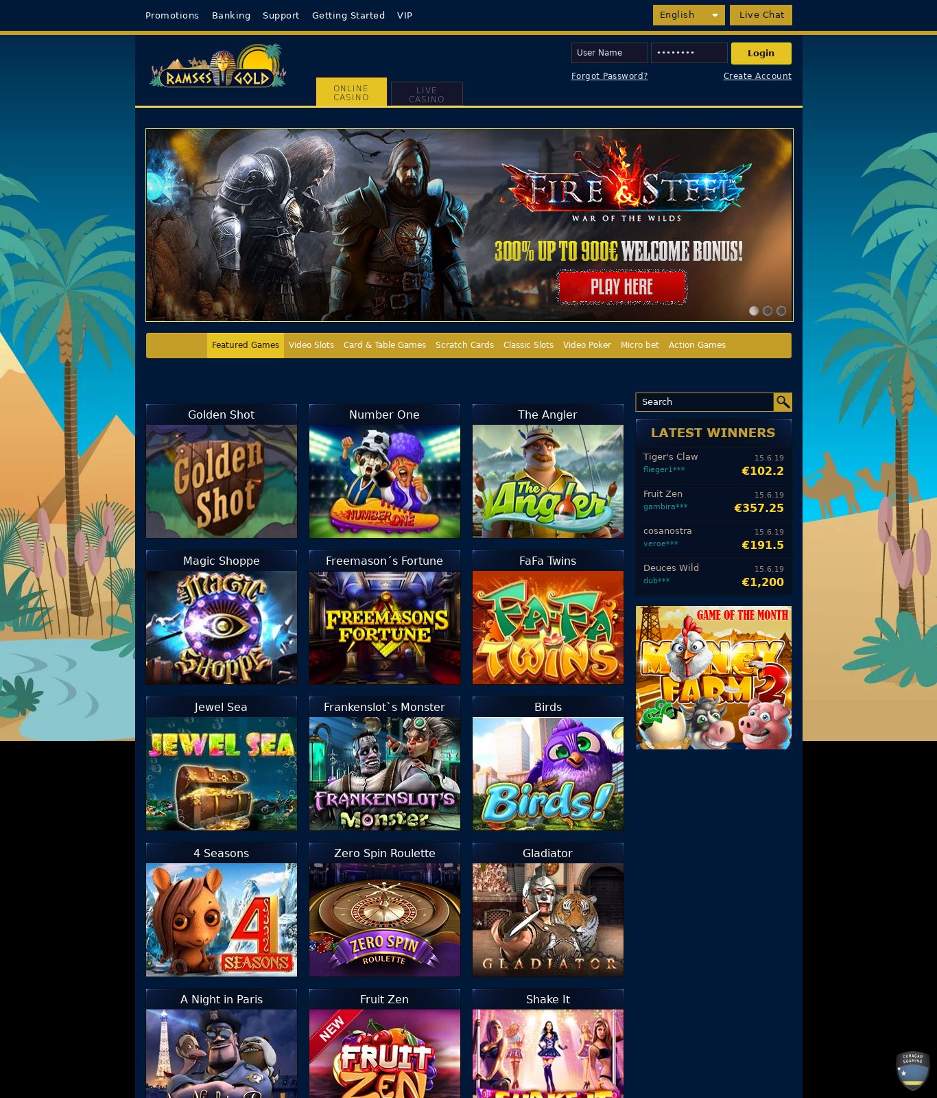 Ramses gold casino no deposit bonus 2017 schedule