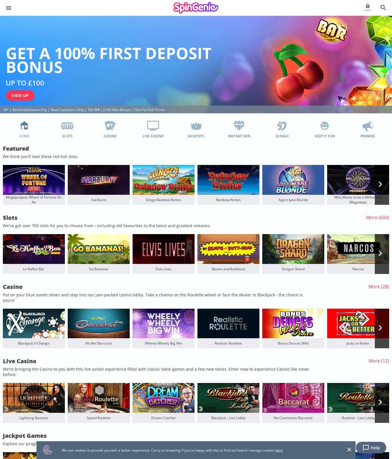 Spin genie login Spin genie login