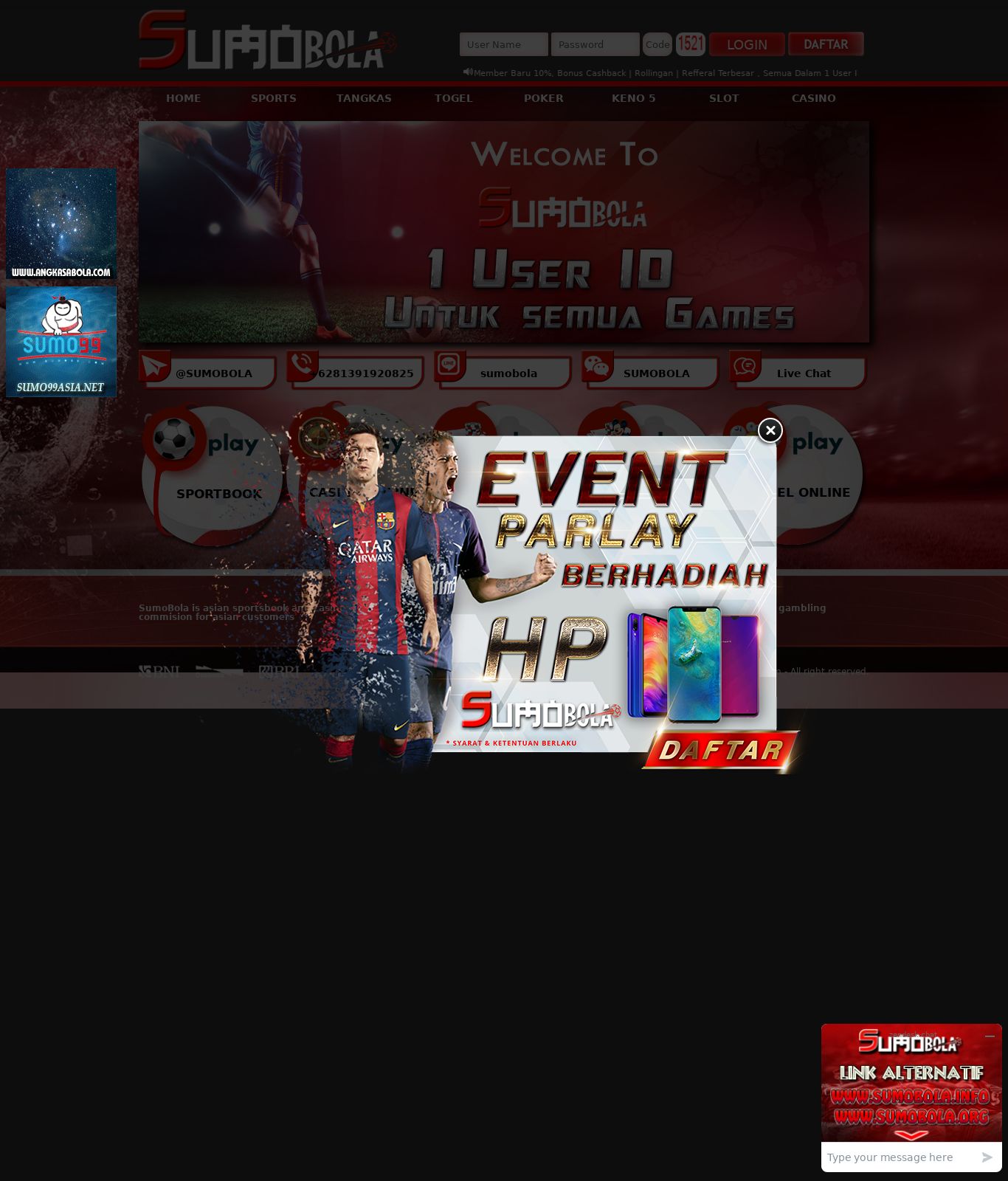 Welcome To Sbobet Casino Online