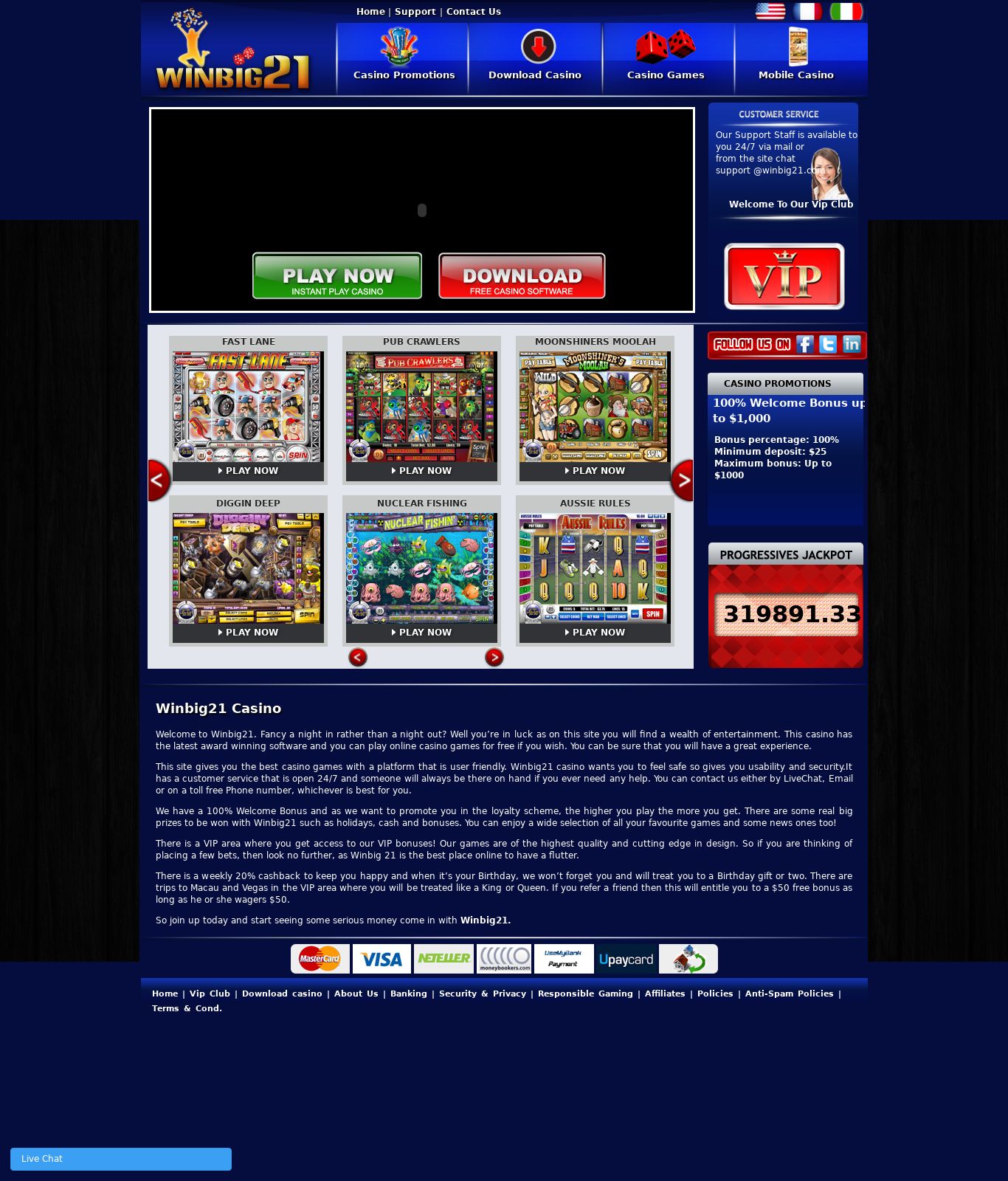 Winbig21 Casino No Deposit Bonus Codes Winbig21 Casino No Deposit Bonus Codes